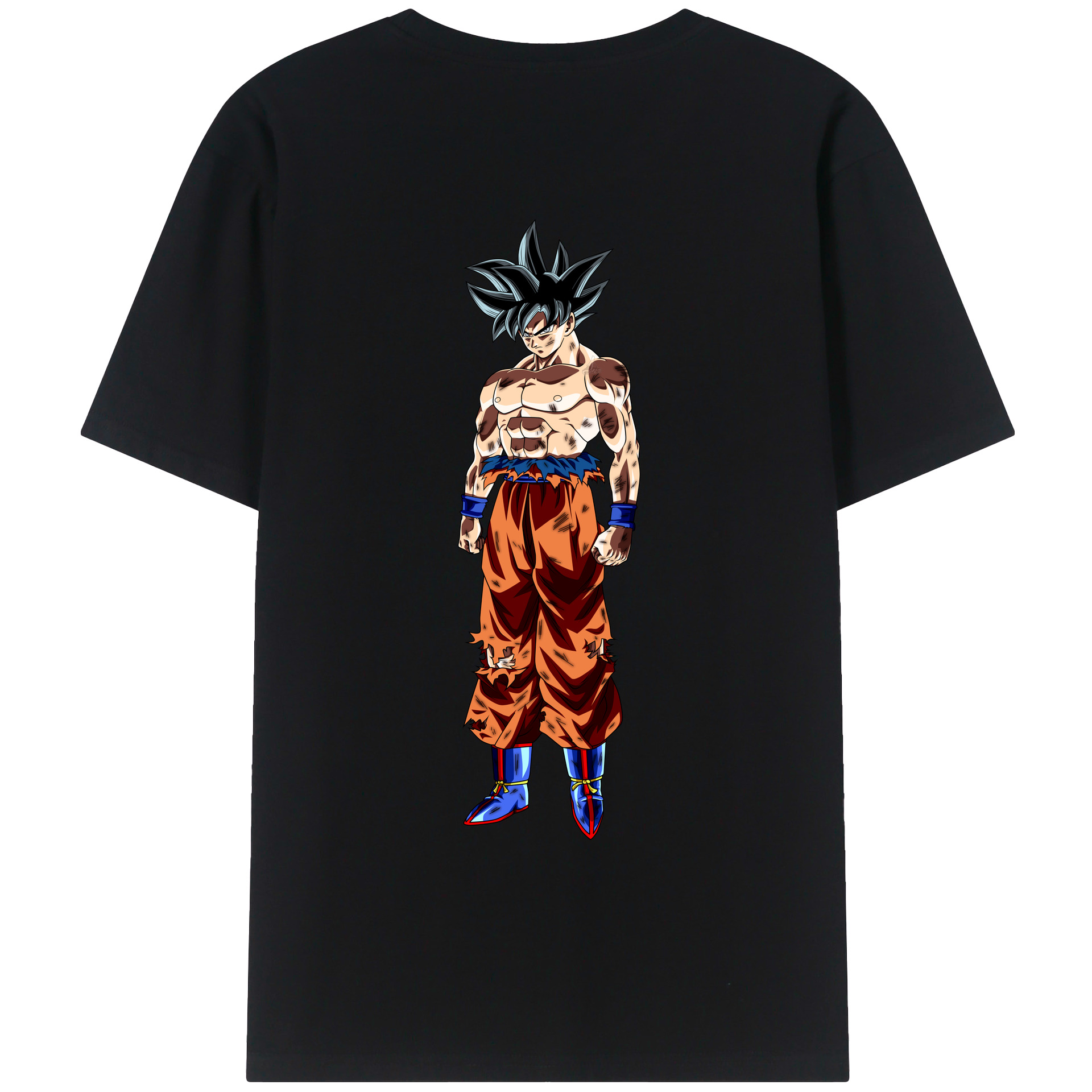 （画像用） ドラゴンボール 孫悟空（そん ごくう）Son Goku カカロット DRAGON BALL Kakarotto 綿100％ メンズ半袖Tシャツ（バックプリント） 通気性