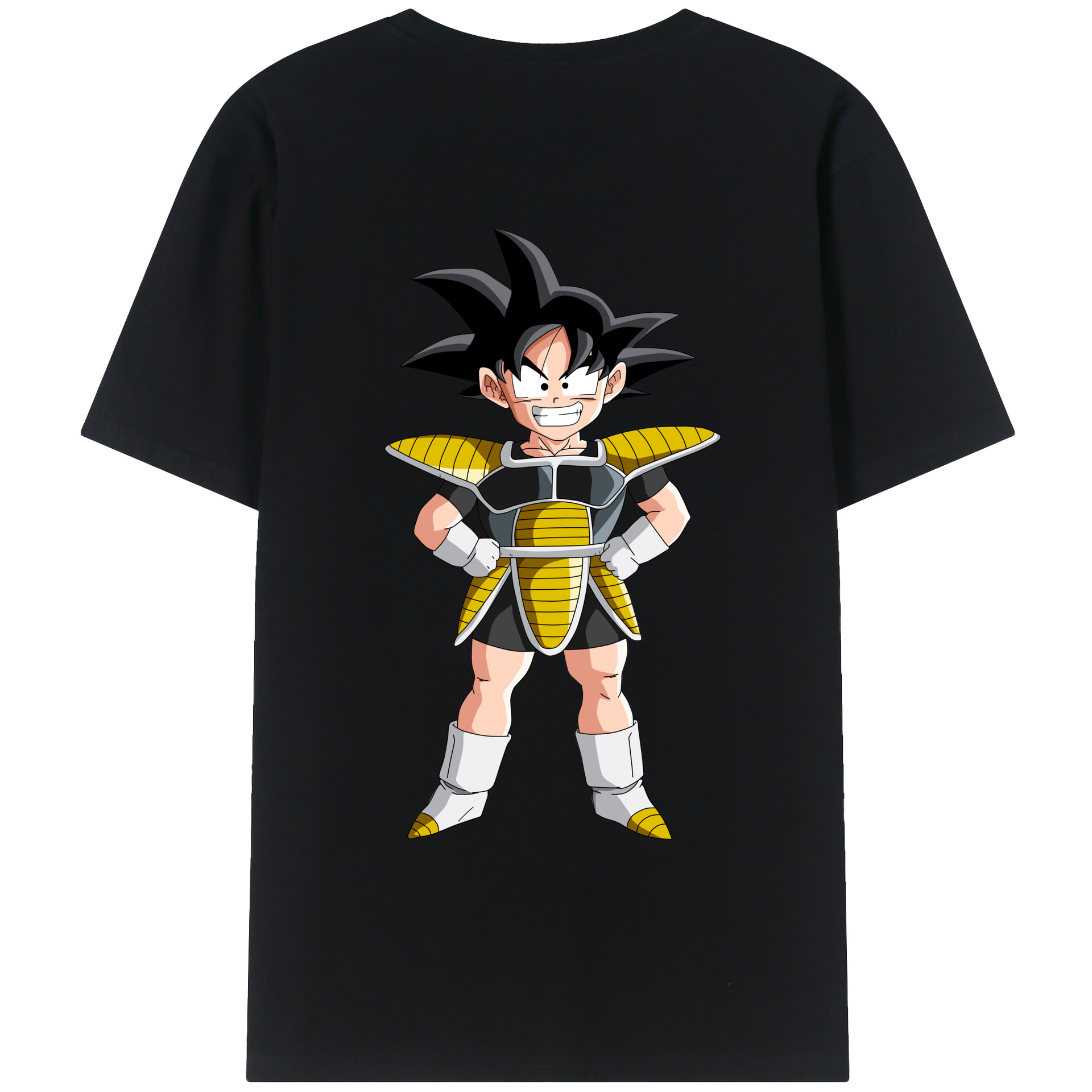 （画像用） ドラゴンボール 孫悟空（そん ごくう）Son Goku カカロット DRAGON BALL Kakarotto 綿100％ メンズ半袖Tシャツ（バックプリント） 通気性