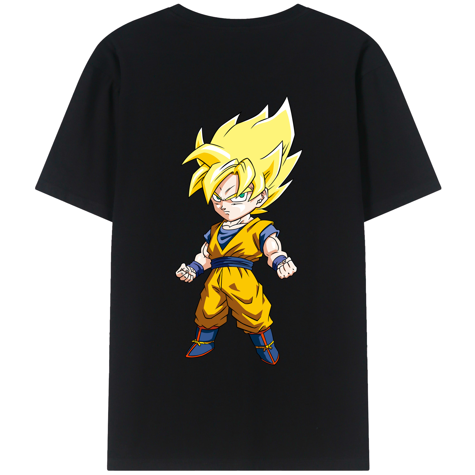 （画像用） ドラゴンボール 孫悟空（そん ごくう）Son Goku カカロット DRAGON BALL Kakarotto 綿100％ メンズ半袖Tシャツ（バックプリント） 通気性