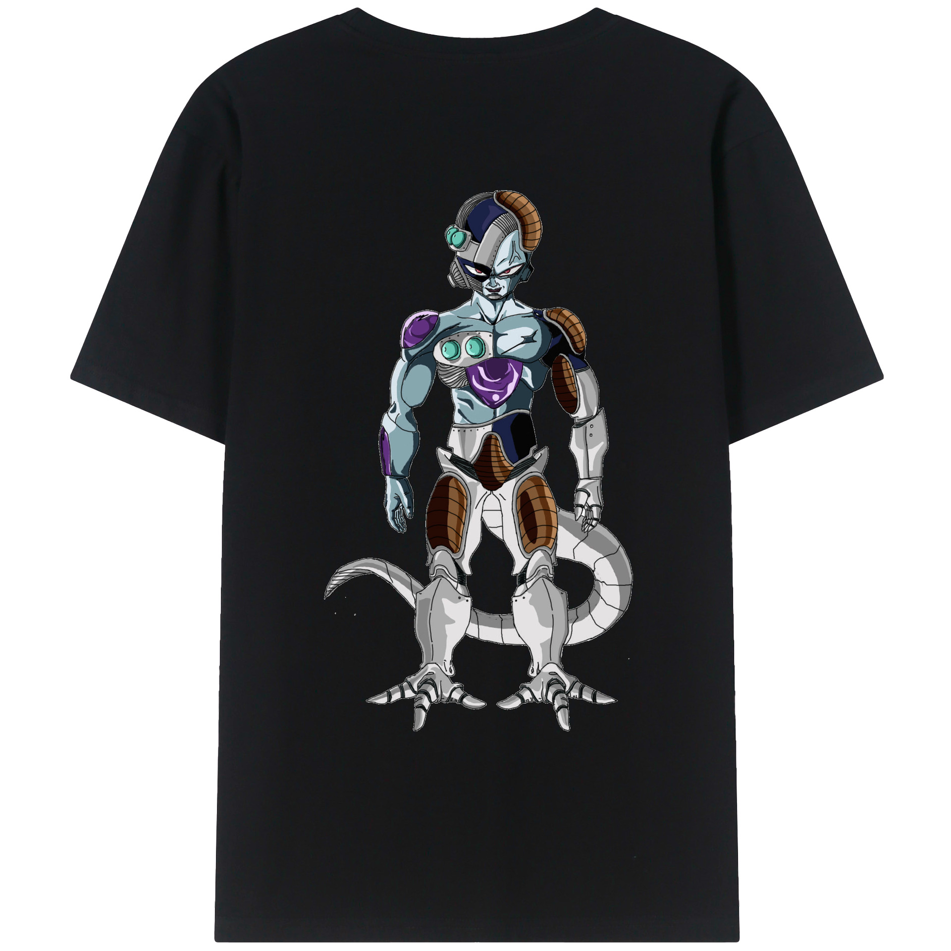 （画像用） ドラゴンボール クウラ DRAGON BALL Cooler Coora 綿100％ メンズ半袖Tシャツ（バックプリント） 通気性