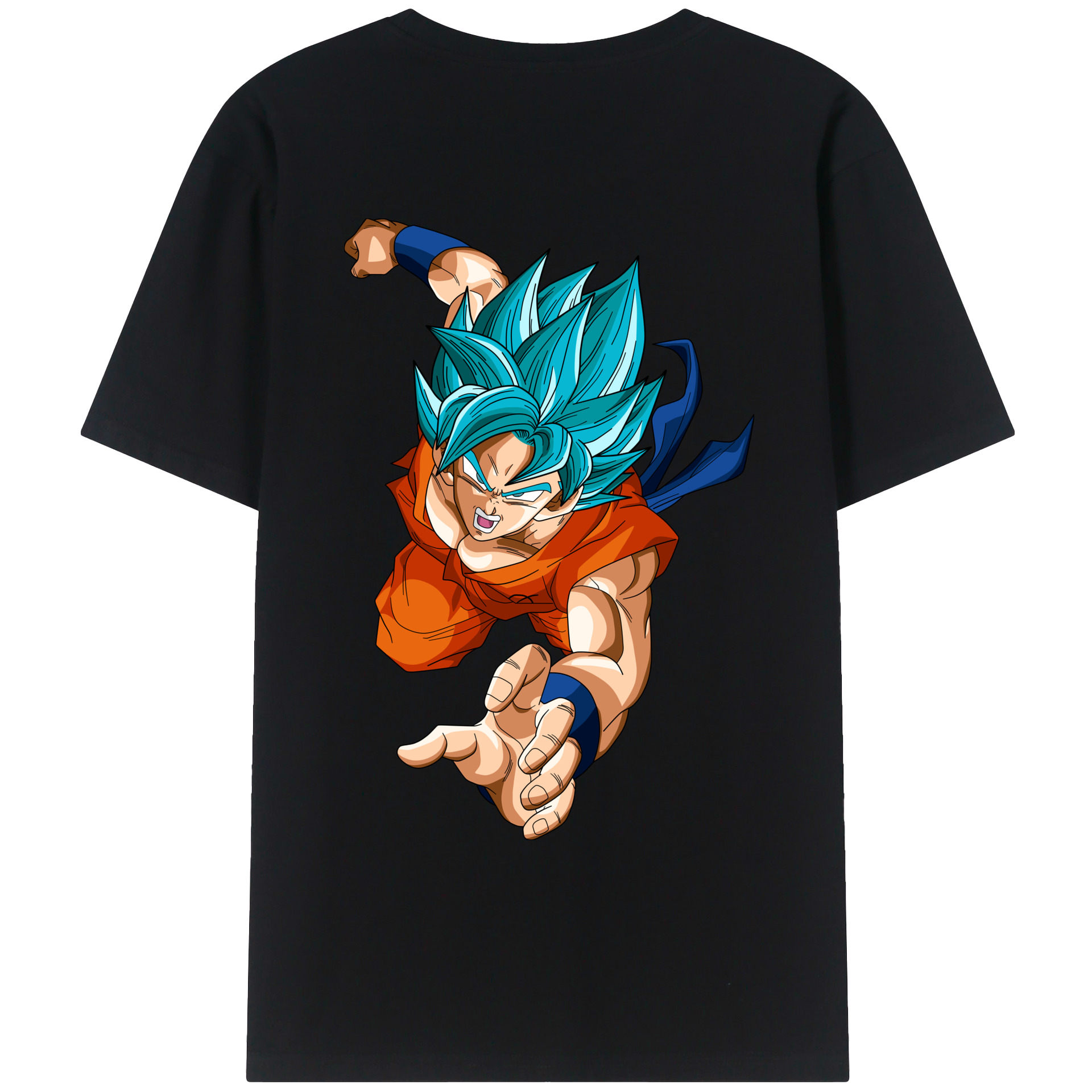 （画像用） ドラゴンボール ベジット DRAGON BALL Vegetto 綿100％ メンズ半袖Tシャツ（バックプリント） 通気性