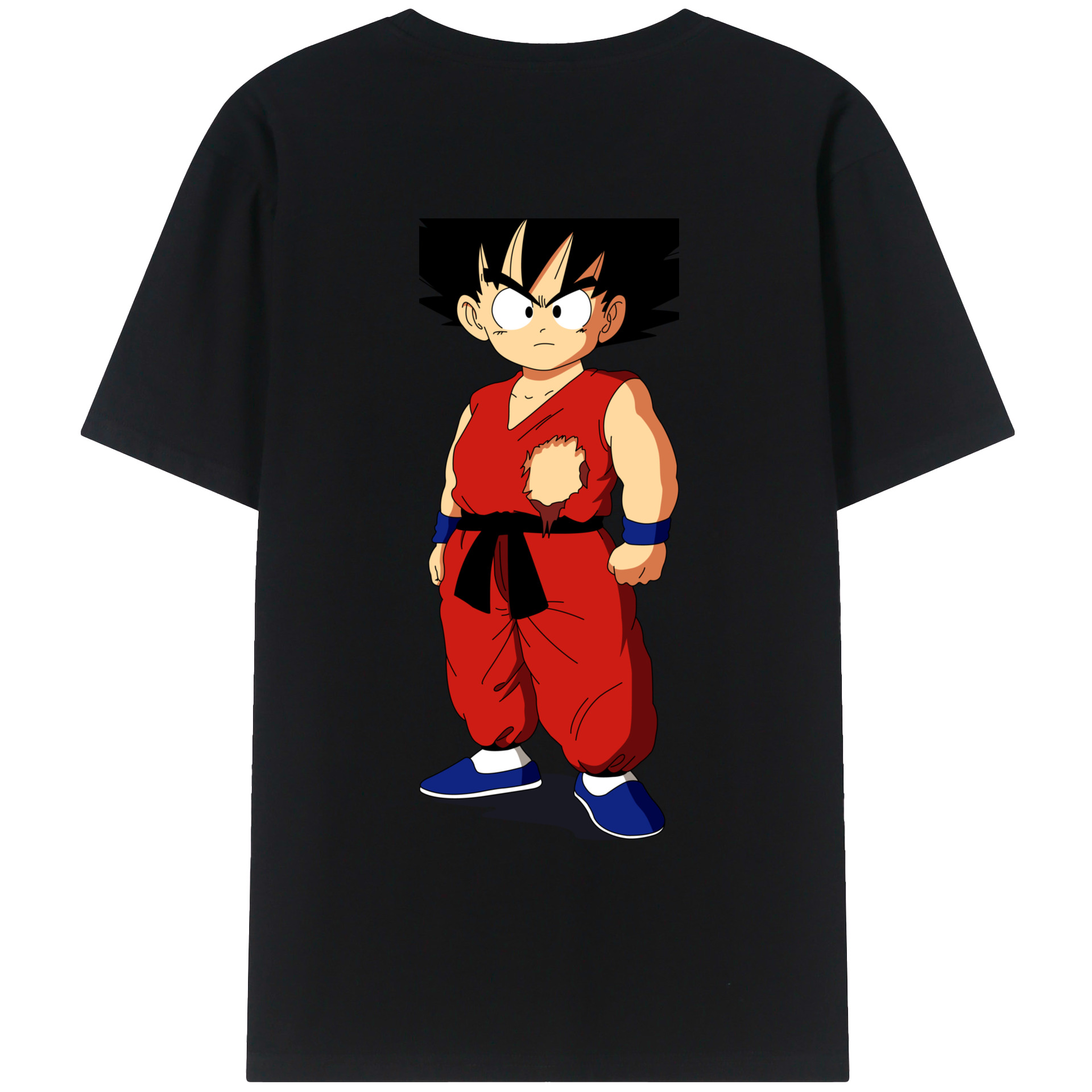 （画像用） ドラゴンボール 孫悟空（そん ごくう）Son Goku カカロット DRAGON BALL Kakarotto 綿100％ メンズ半袖Tシャツ（バックプリント） 通気性
