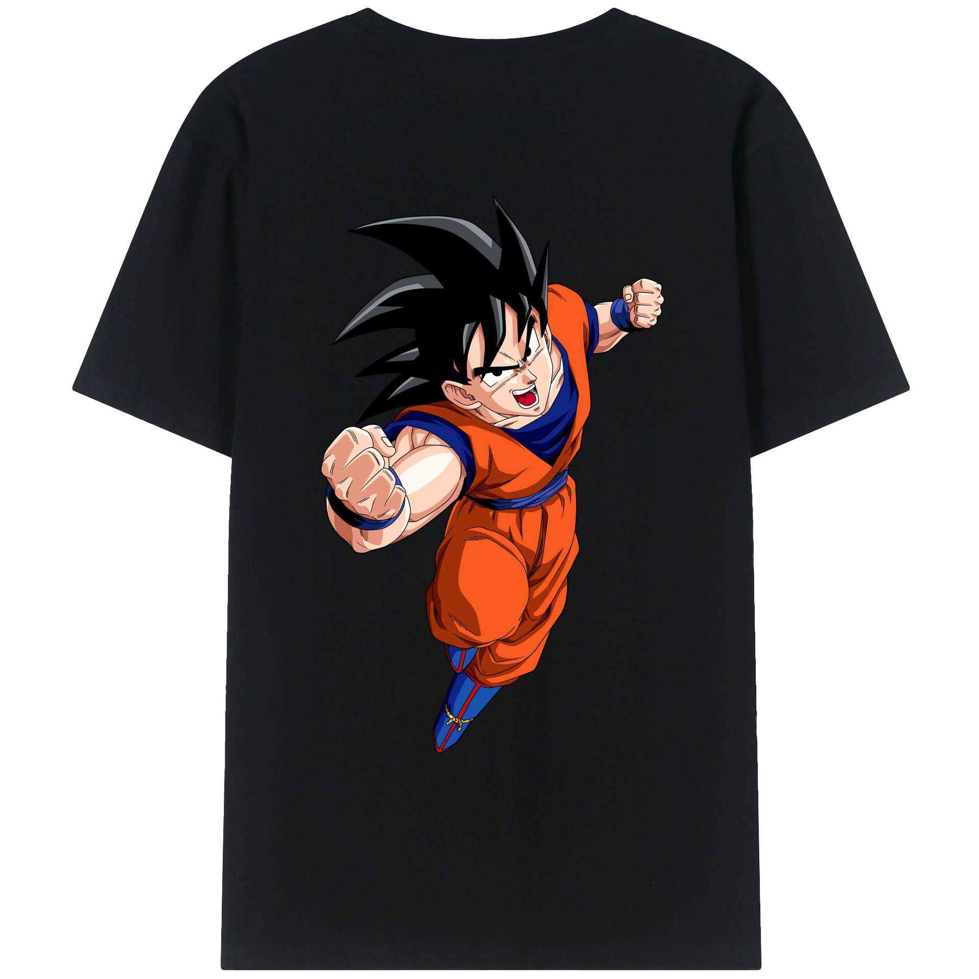 （画像用） ドラゴンボール 孫悟空（そん ごくう）Son Goku カカロット DRAGON BALL Kakarotto 綿100％ メンズ半袖Tシャツ（バックプリント） 通気性