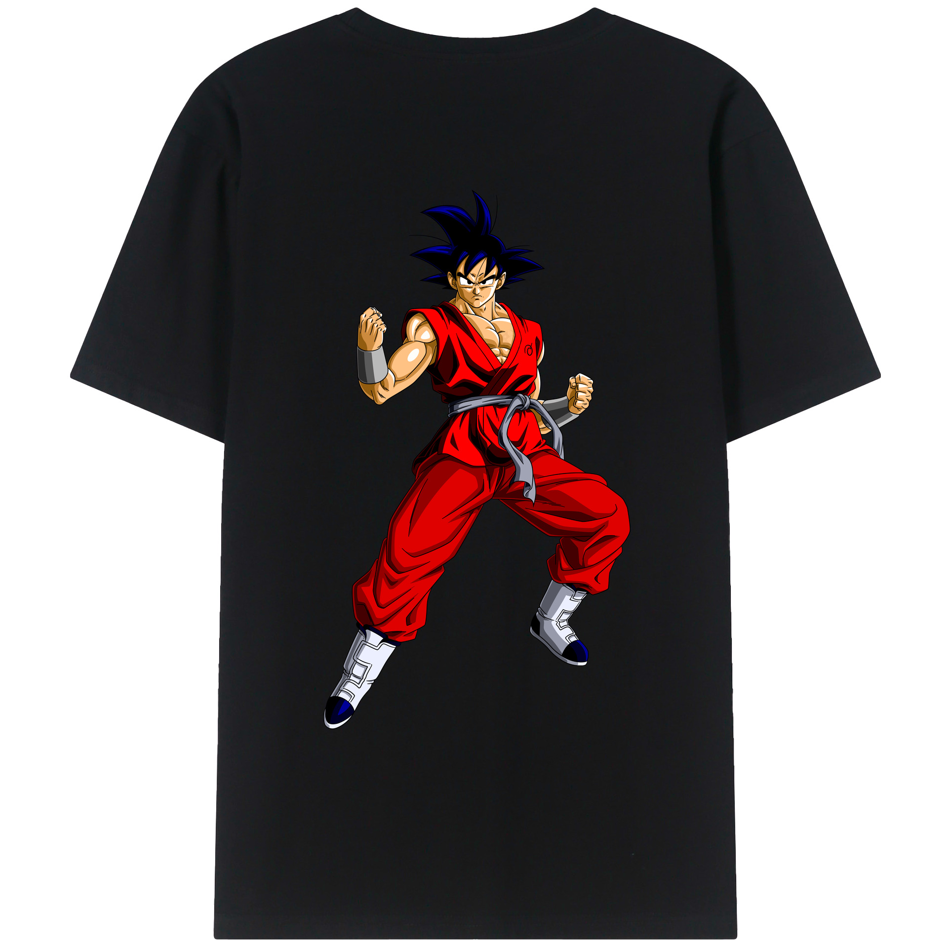 （画像用） ドラゴンボール 孫悟空（そん ごくう）Son Goku カカロット DRAGON BALL Kakarotto 綿100％ メンズ半袖Tシャツ（バックプリント） 通気性