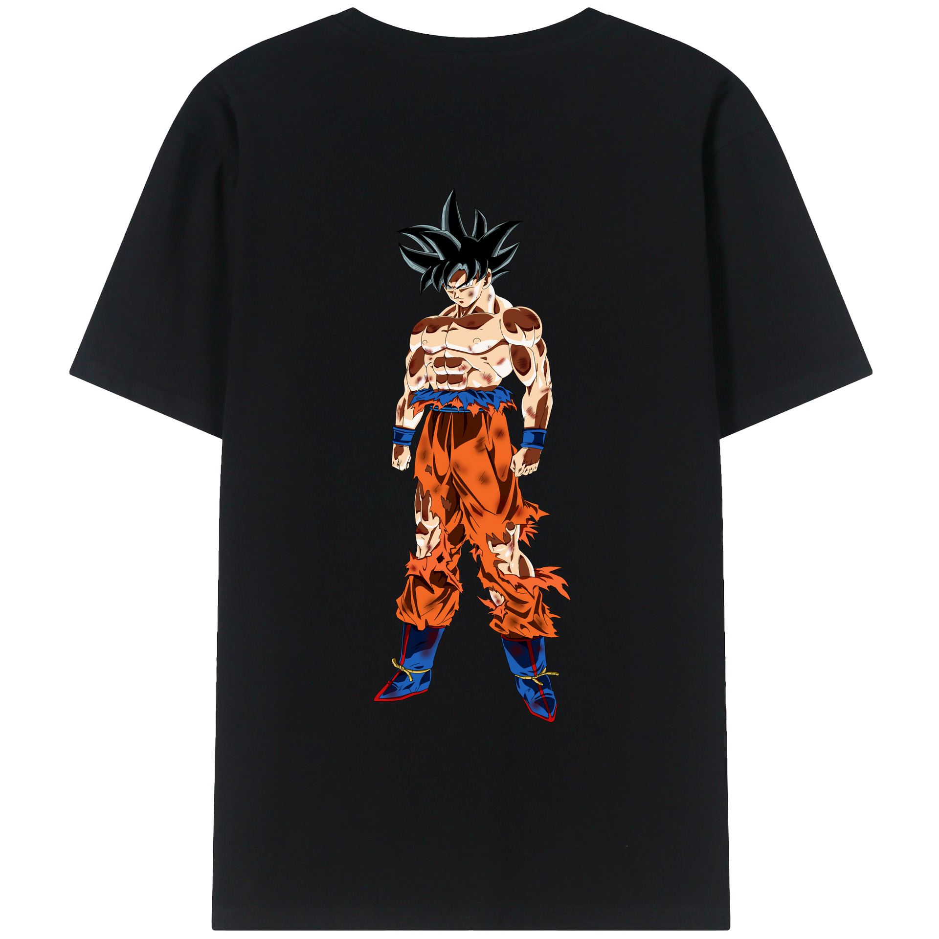 （画像用） ドラゴンボール 孫悟空（そん ごくう）Son Goku カカロット DRAGON BALL Kakarotto 綿100％ メンズ半袖Tシャツ（バックプリント） 通気性