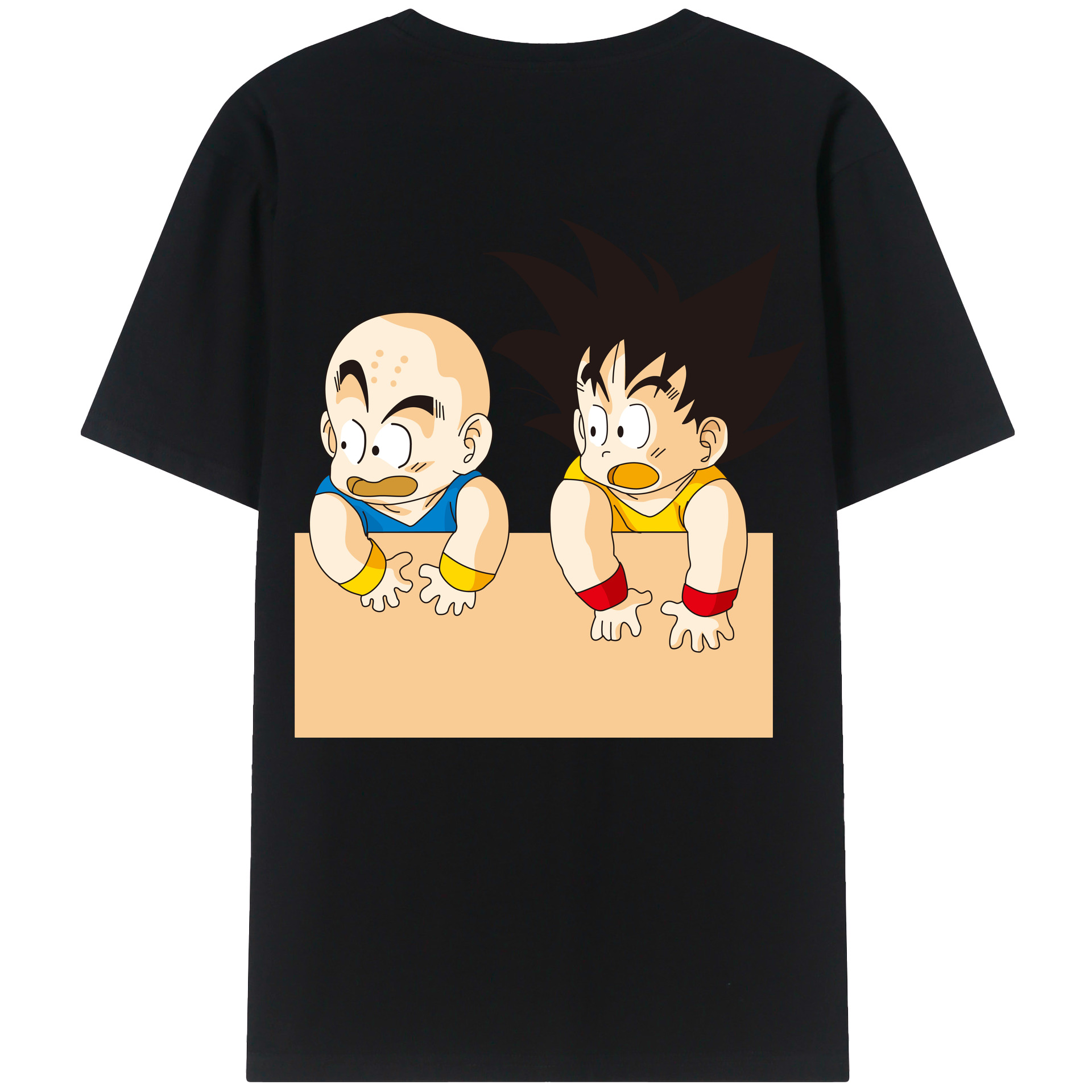 （画像用） ドラゴンボール 孫悟空（そん ごくう）Son Goku カカロット DRAGON BALL Kakarotto 綿100％ メンズ半袖Tシャツ（バックプリント） 通気性