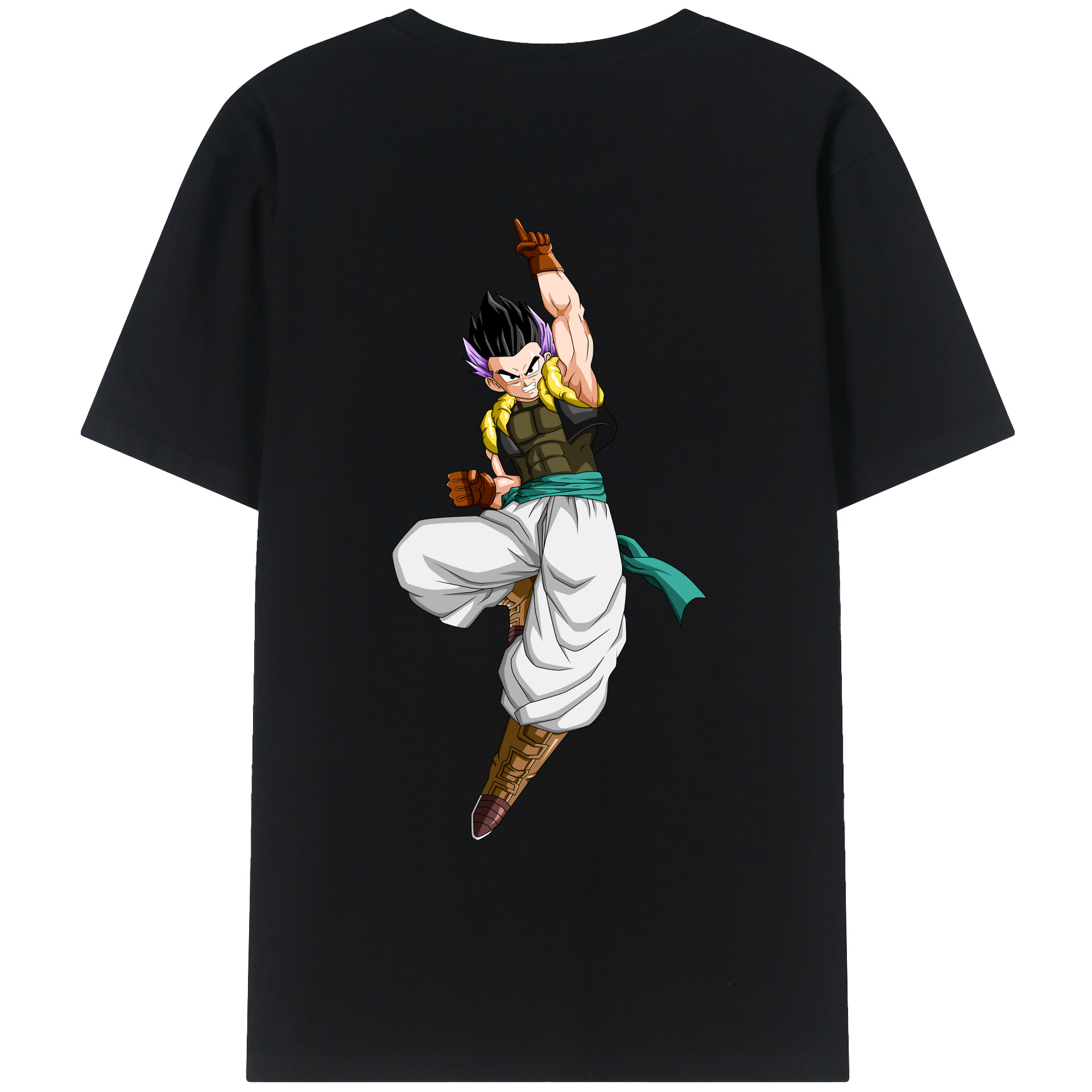 （画像用） ドラゴンボール 孫 悟飯（そんごはん）DRAGON BALL Son Gohan 綿100％ メンズ半袖Tシャツ（バックプリント） 通気性