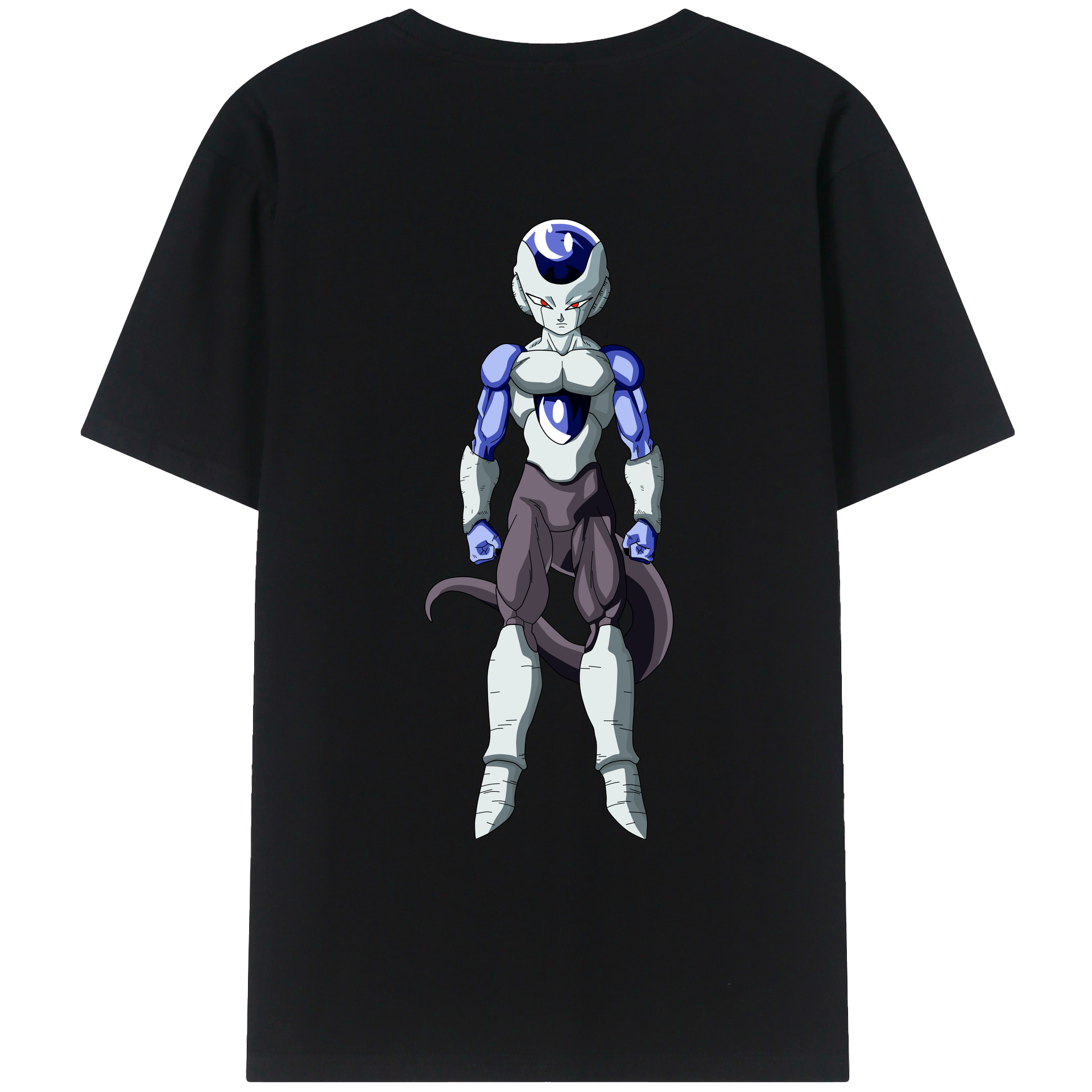 （画像用） ドラゴンボール フリーザ DRAGON BALL Frieza 綿100％ メンズ半袖Tシャツ（バックプリント） 通気性