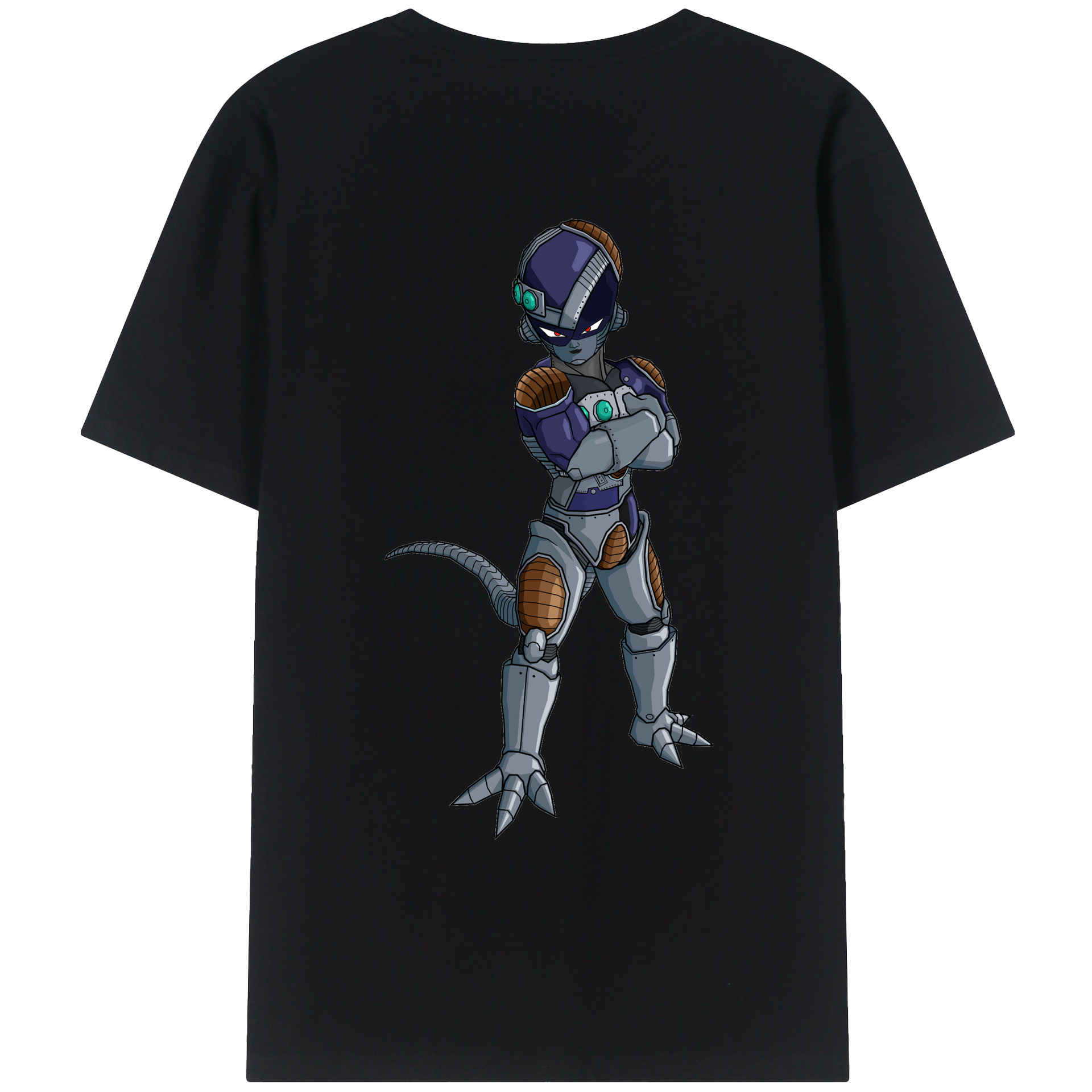（画像用） ドラゴンボール フリーザ DRAGON BALL Frieza 綿100％ メンズ半袖Tシャツ（バックプリント） 通気性