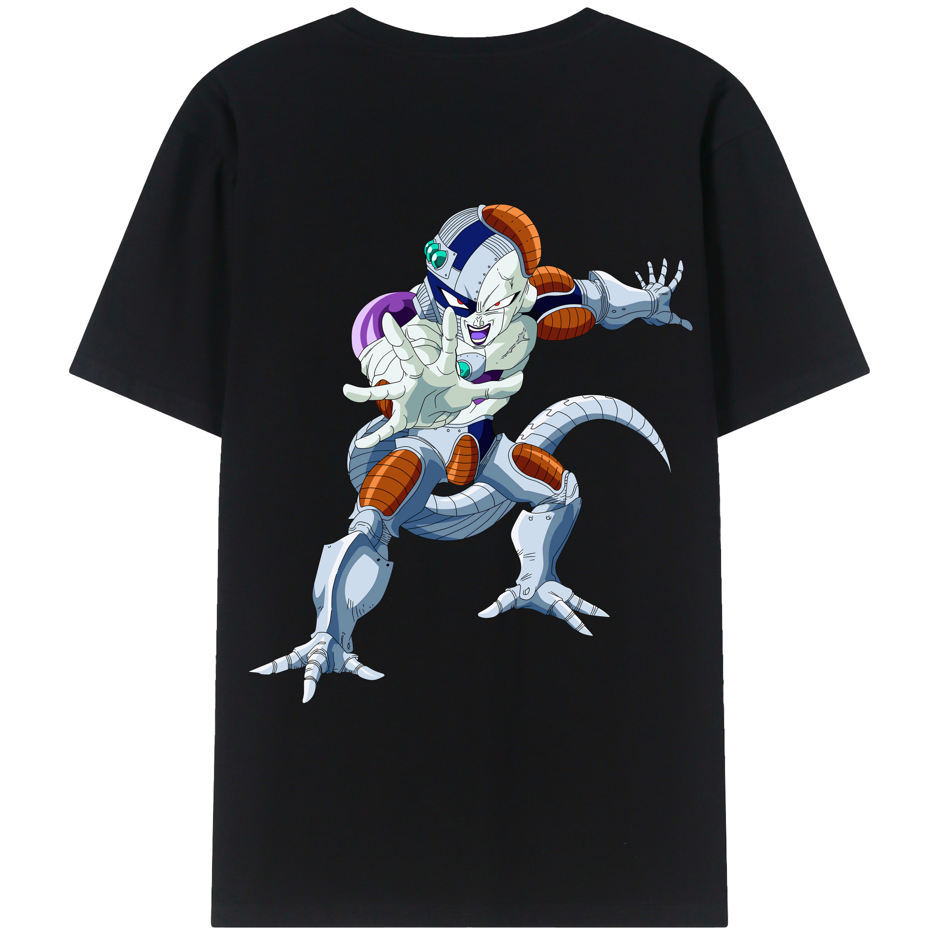 （画像用） ドラゴンボール フリーザ DRAGON BALL Frieza 綿100％ メンズ半袖Tシャツ（バックプリント） 通気性