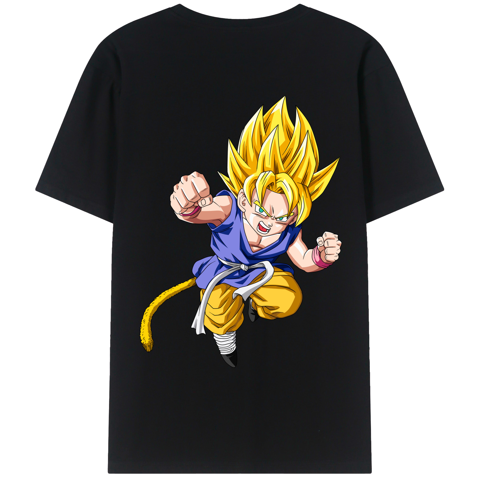 （画像用） ドラゴンボール ベジット DRAGON BALL Vegetto 綿100％ メンズ半袖Tシャツ（バックプリント） 通気性