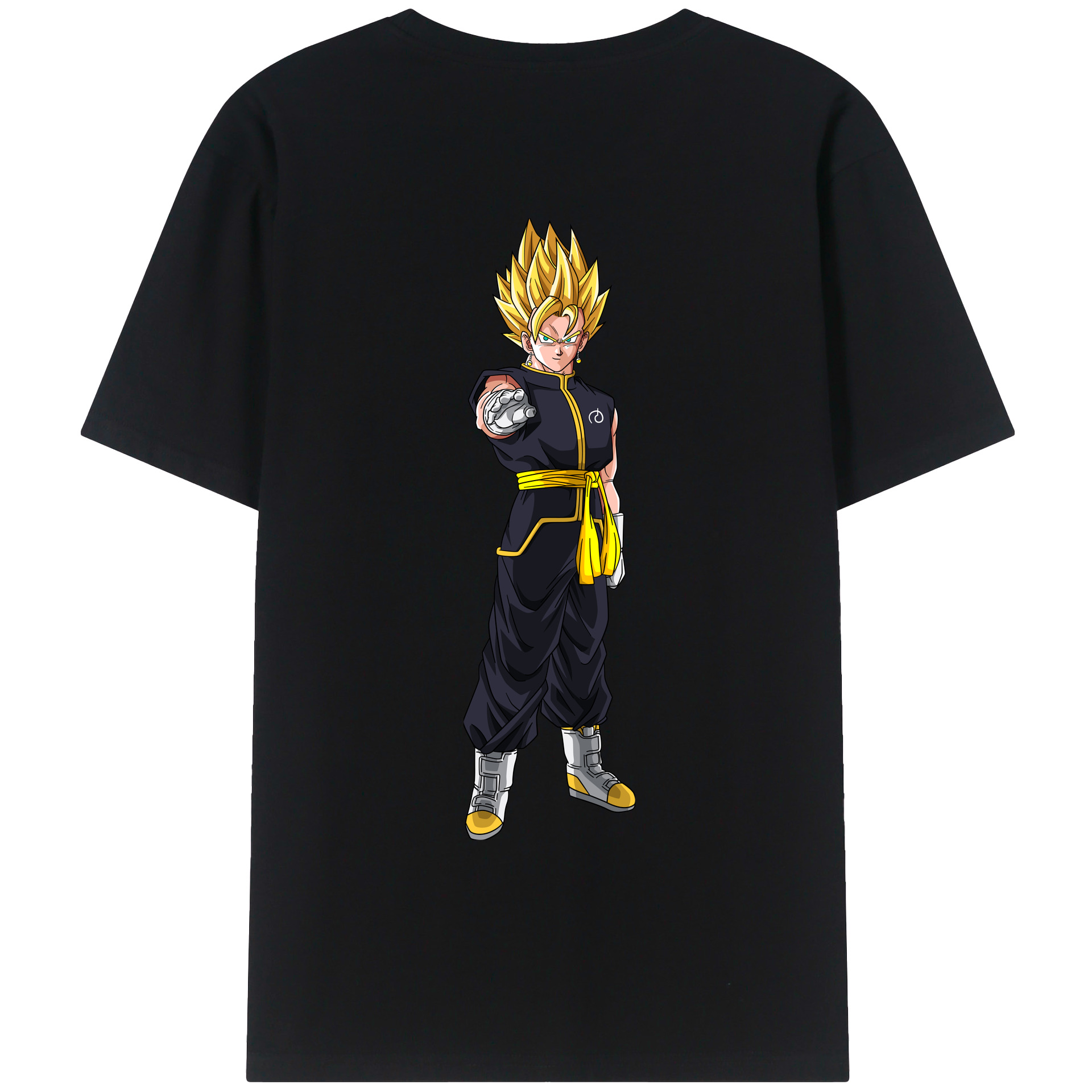 （画像用） ドラゴンボール ベジット DRAGON BALL Vegetto 綿100％ メンズ半袖Tシャツ（バックプリント） 通気性