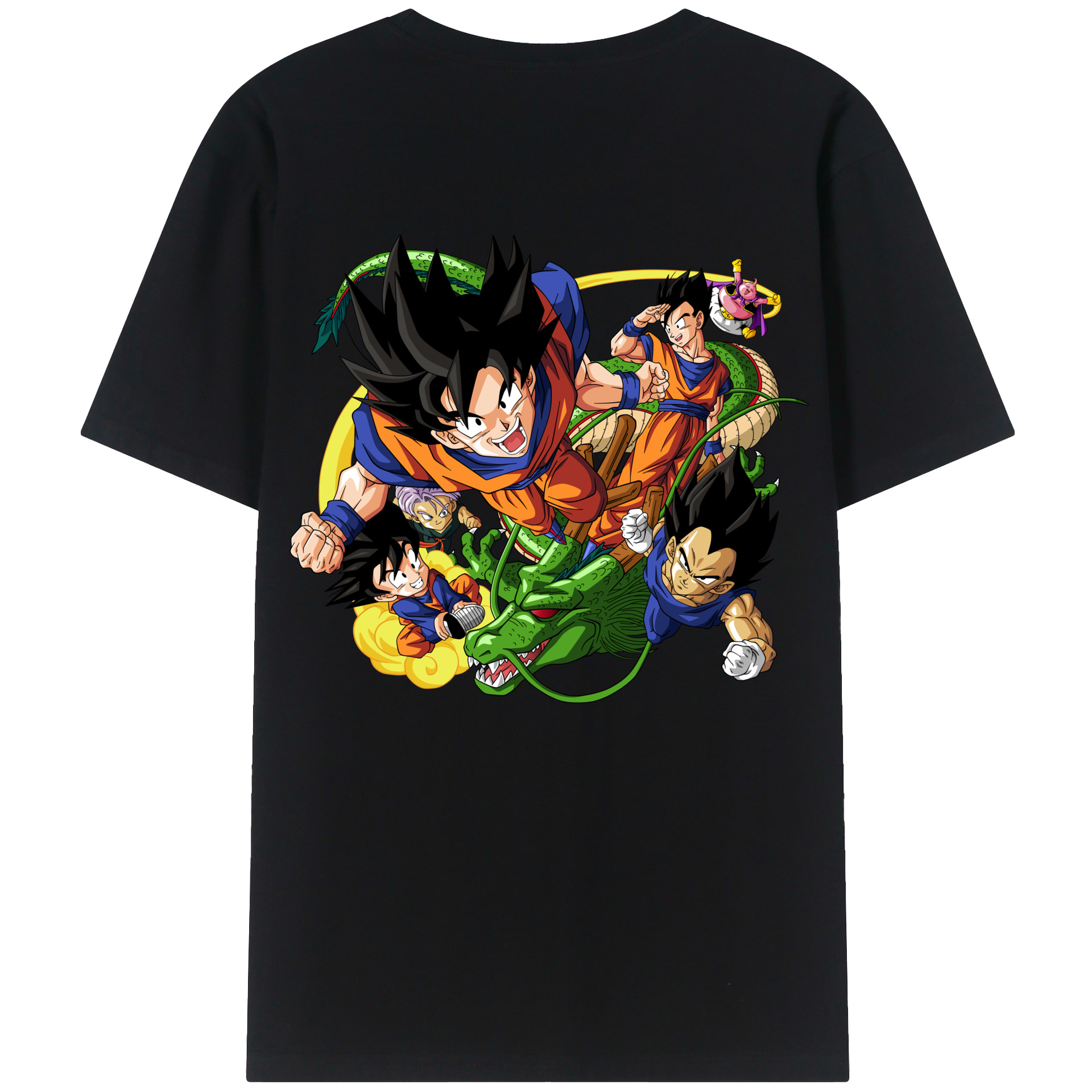 （画像用） ドラゴンボール DRAGON BALL 綿100％ メンズ半袖Tシャツ（バックプリント） 通気性