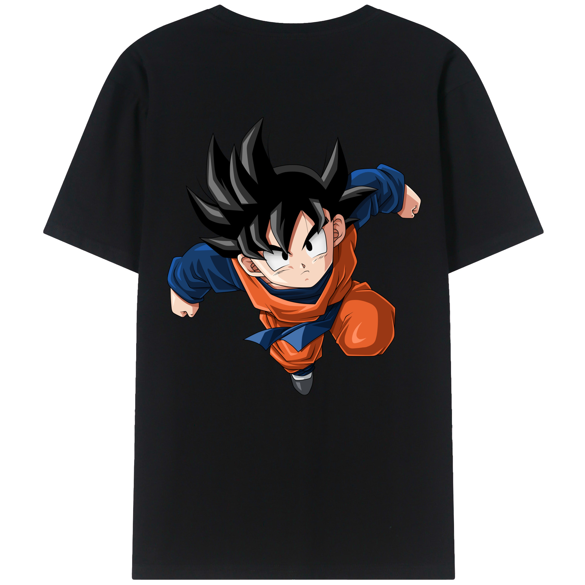 （画像用） ドラゴンボール 孫悟空（そん ごくう）Son Goku カカロット DRAGON BALL Kakarotto 綿100％ メンズ半袖Tシャツ（バックプリント） 通気性