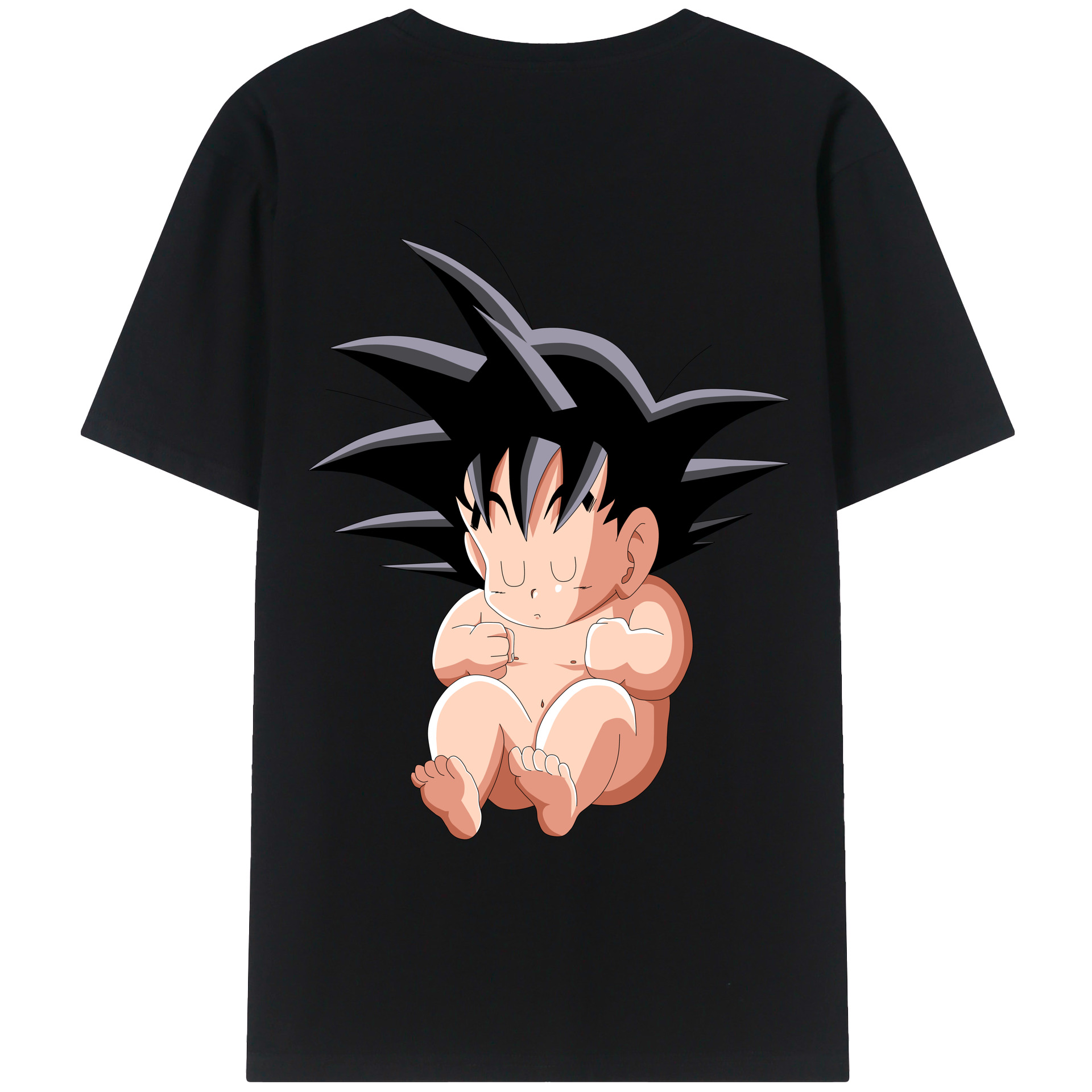 （画像用） ドラゴンボール 孫悟空（そん ごくう）Son Goku カカロット DRAGON BALL Kakarotto 綿100％ メンズ半袖Tシャツ（バックプリント） 通気性