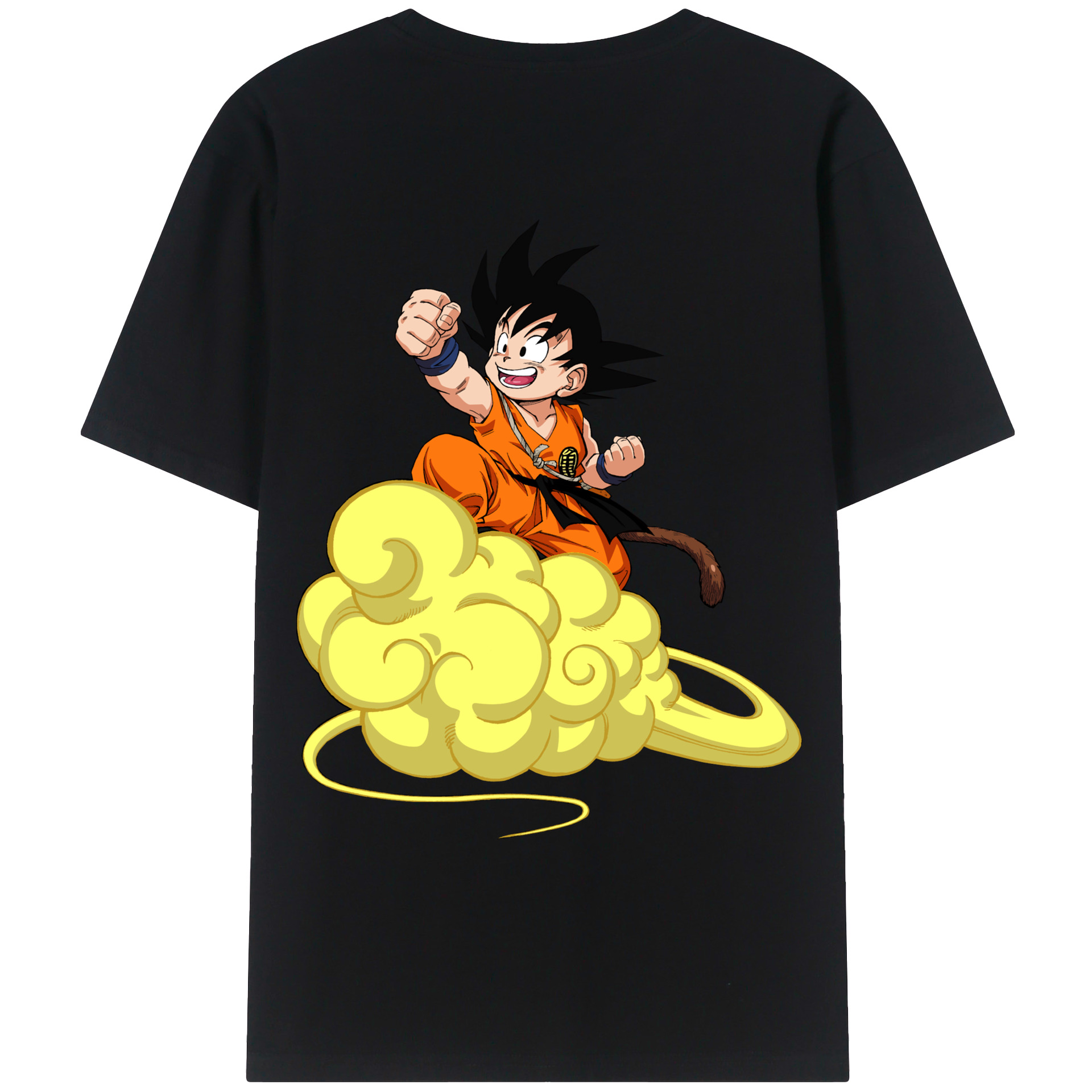 （画像用） ドラゴンボール 孫悟空（そん ごくう）Son Goku カカロット DRAGON BALL Kakarotto 綿100％ メンズ半袖Tシャツ（バックプリント） 通気性