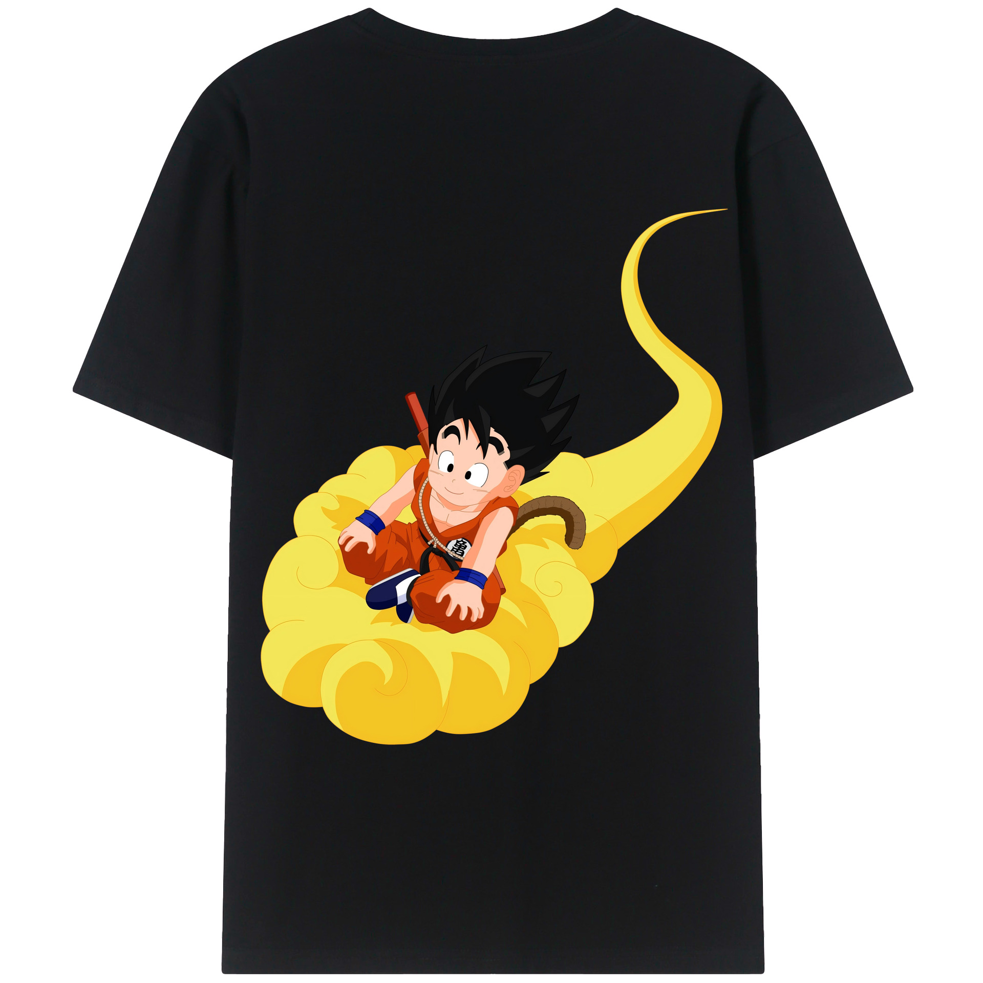 （画像用） ドラゴンボール 孫悟空（そん ごくう）Son Goku カカロット DRAGON BALL Kakarotto 綿100％ メンズ半袖Tシャツ（バックプリント） 通気性