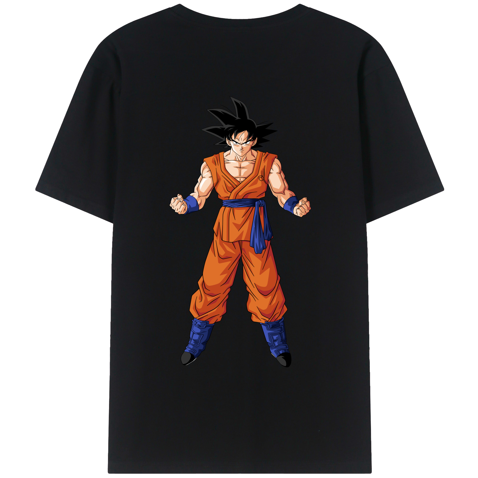 （画像用） ドラゴンボール 孫悟空（そん ごくう）Son Goku カカロット DRAGON BALL Kakarotto 綿100％ メンズ半袖Tシャツ（バックプリント） 通気性