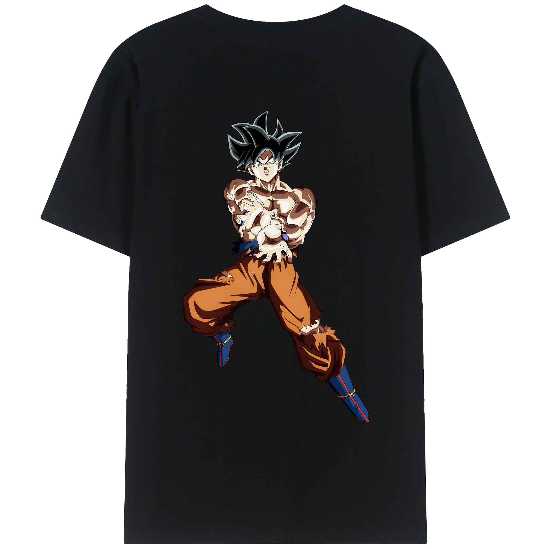 （画像用） ドラゴンボール 孫悟空（そん ごくう）Son Goku カカロット DRAGON BALL Kakarotto 綿100％ メンズ半袖Tシャツ（バックプリント） 通気性