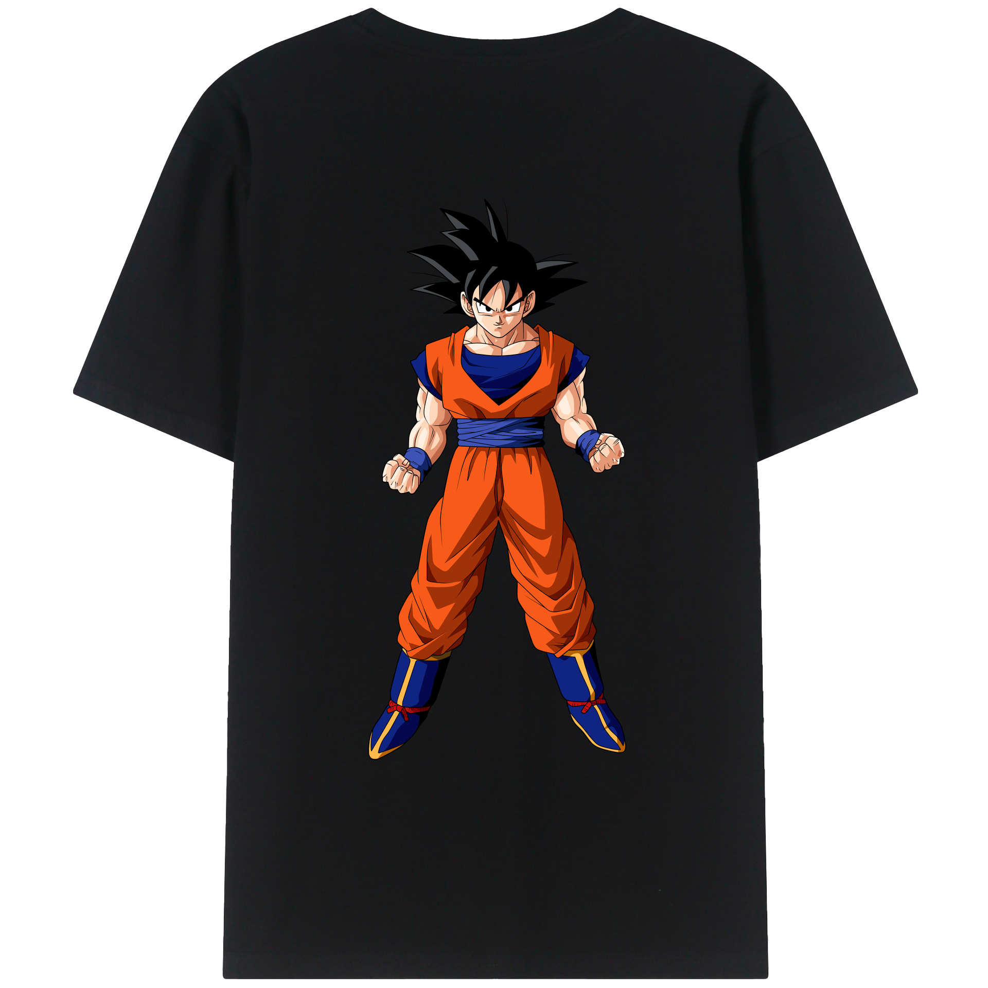 （画像用） ドラゴンボール 孫悟空（そん ごくう）Son Goku カカロット DRAGON BALL Kakarotto 綿100％ メンズ半袖Tシャツ（バックプリント） 通気性