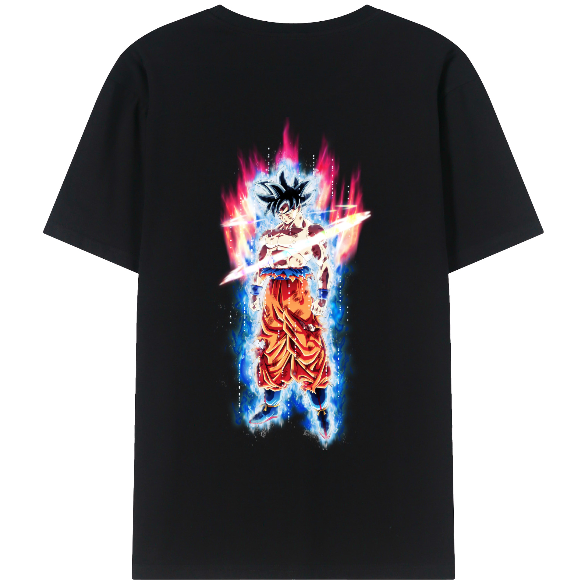 （画像用） ドラゴンボール 孫悟空（そん ごくう）Son Goku カカロット DRAGON BALL Kakarotto 綿100％ メンズ半袖Tシャツ（バックプリント） 通気性