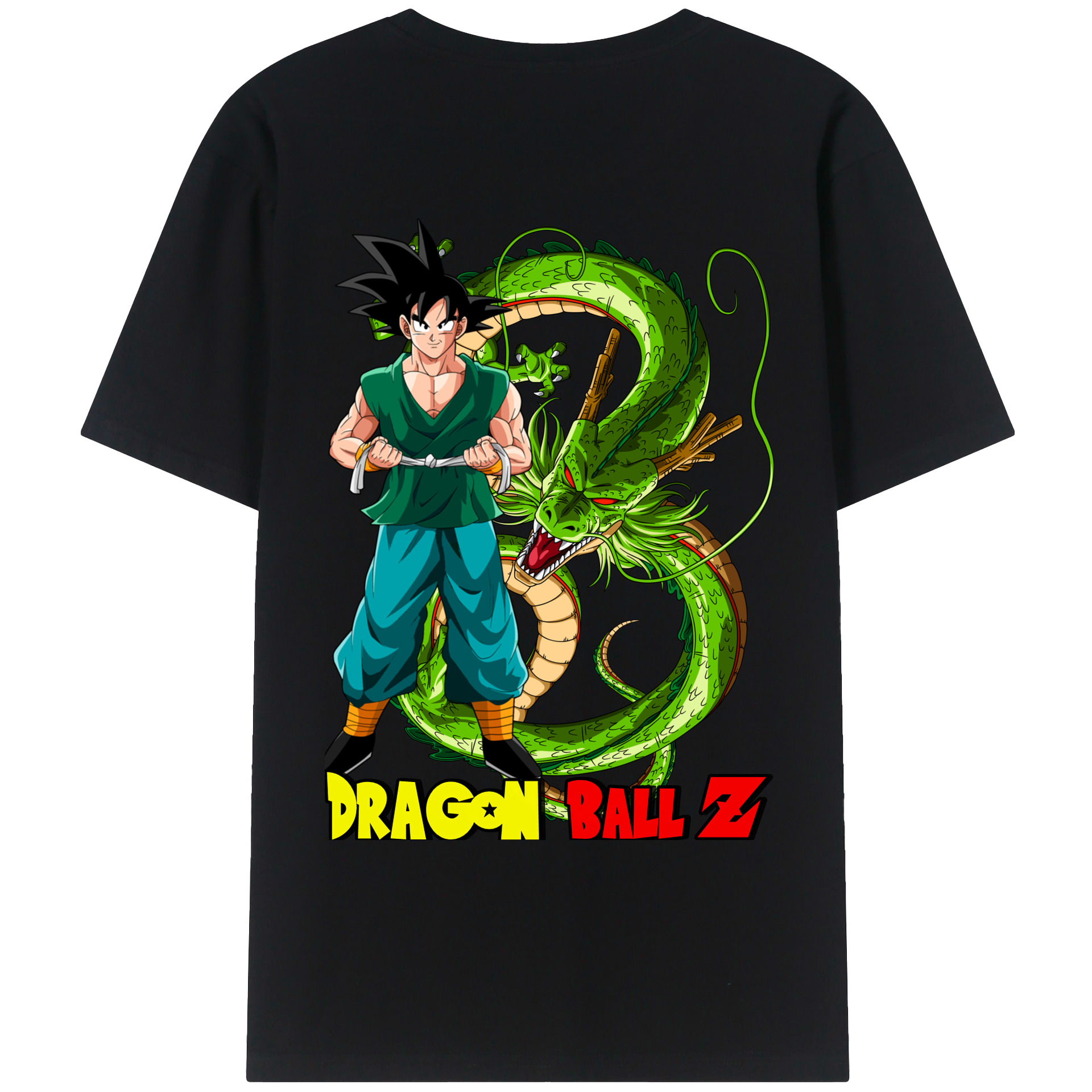 （画像用） ドラゴンボール 孫悟空（そん ごくう）Son Goku カカロット DRAGON BALL Kakarotto 綿100％ メンズ半袖Tシャツ（バックプリント） 通気性