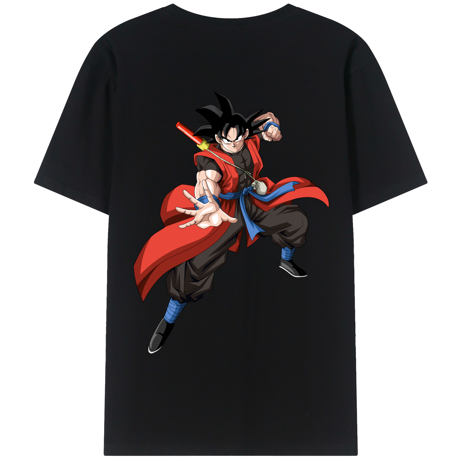 （画像用） ドラゴンボール 孫悟空（そん ごくう）Son Goku カカロット DRAGON BALL Kakarotto 綿100％ メンズ半袖Tシャツ（バックプリント） 通気性
