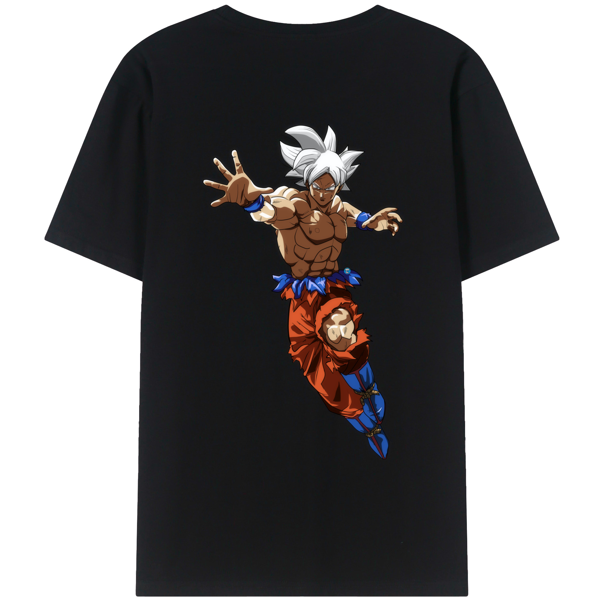 （画像用） ドラゴンボール 孫悟空（そん ごくう）Son Goku カカロット DRAGON BALL Kakarotto 綿100％ メンズ半袖Tシャツ（バックプリント） 通気性