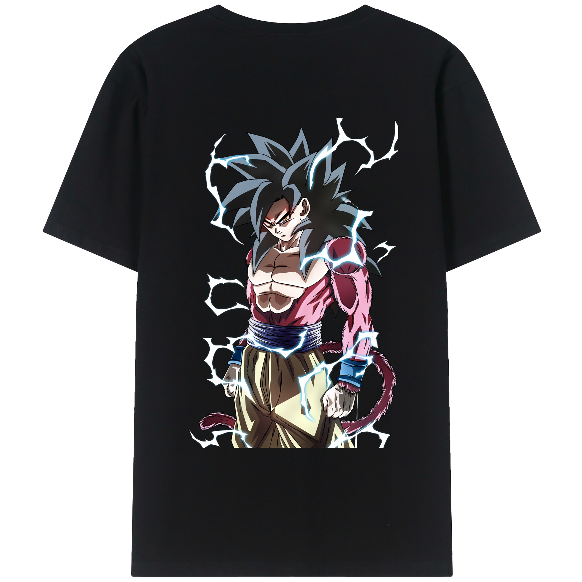 （画像用） ドラゴンボール 孫悟空（そん ごくう）Son Goku カカロット DRAGON BALL Kakarotto 綿100％ メンズ半袖Tシャツ（バックプリント） 通気性