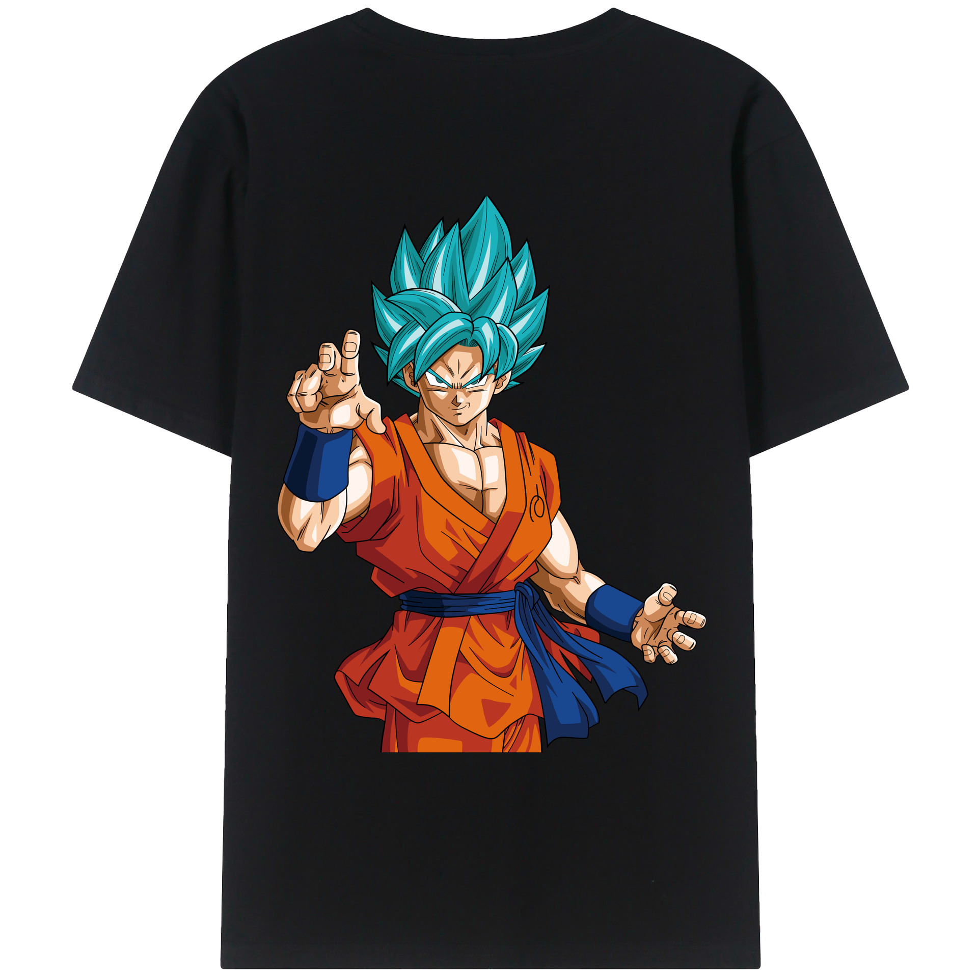 （画像用） ドラゴンボール 孫悟空（そん ごくう）Son Goku カカロット DRAGON BALL Kakarotto 綿100％ メンズ半袖Tシャツ（バックプリント） 通気性