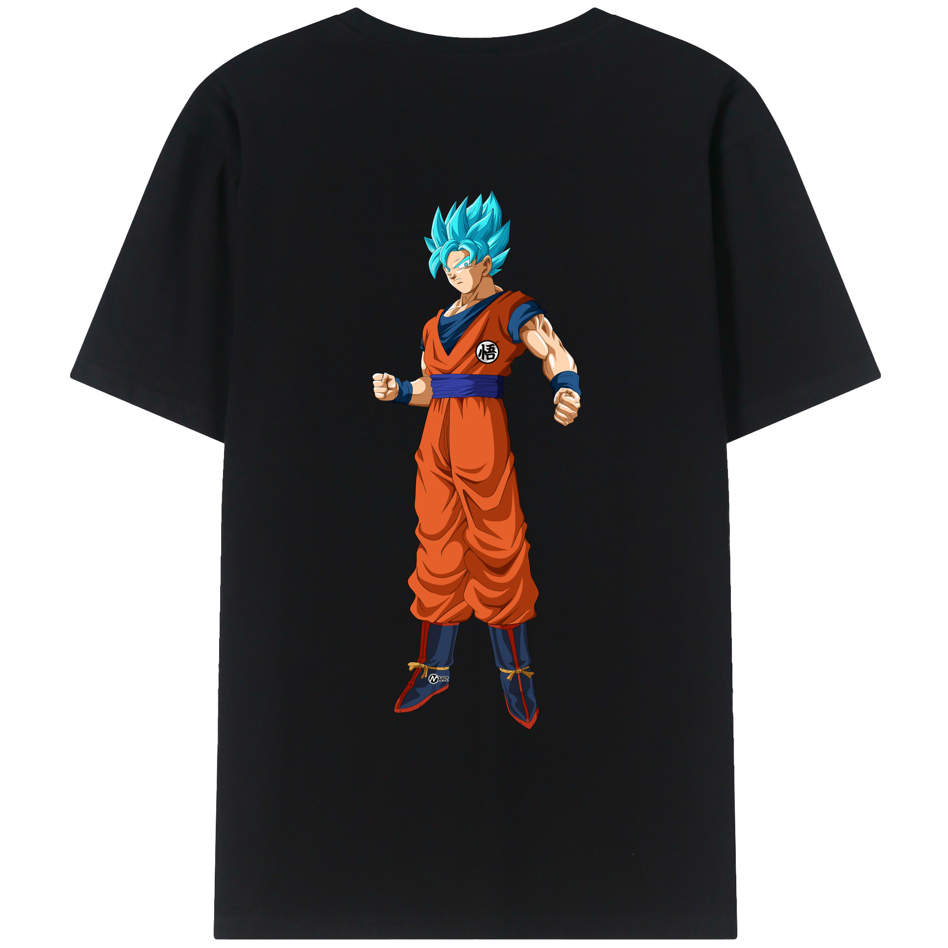 （画像用） ドラゴンボール 孫悟空（そん ごくう）Son Goku カカロット DRAGON BALL Kakarotto 綿100％ メンズ半袖Tシャツ（バックプリント） 通気性