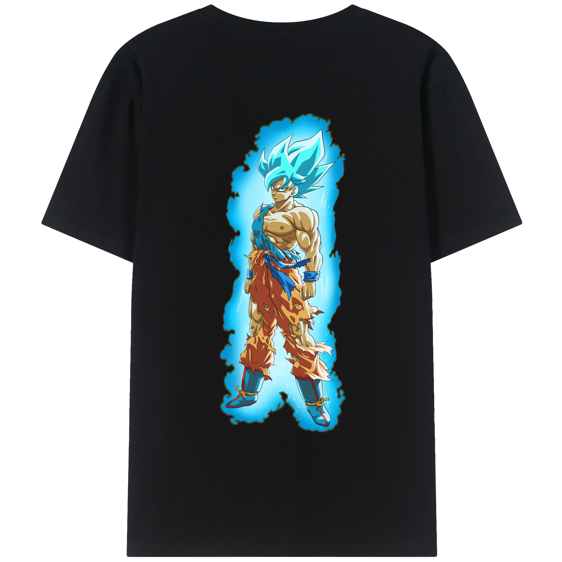 （画像用） ドラゴンボール 孫悟空（そん ごくう）Son Goku カカロット DRAGON BALL Kakarotto 綿100％ メンズ半袖Tシャツ（バックプリント） 通気性