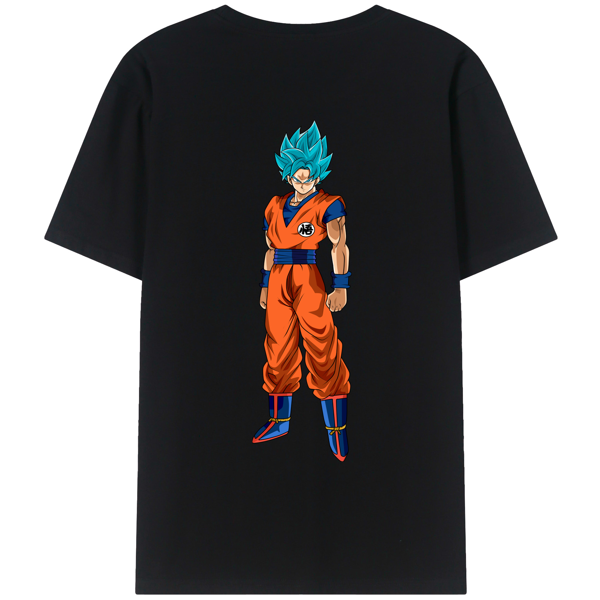 （画像用） ドラゴンボール 孫悟空（そん ごくう）Son Goku カカロット DRAGON BALL Kakarotto 綿100％ メンズ半袖Tシャツ（バックプリント） 通気性