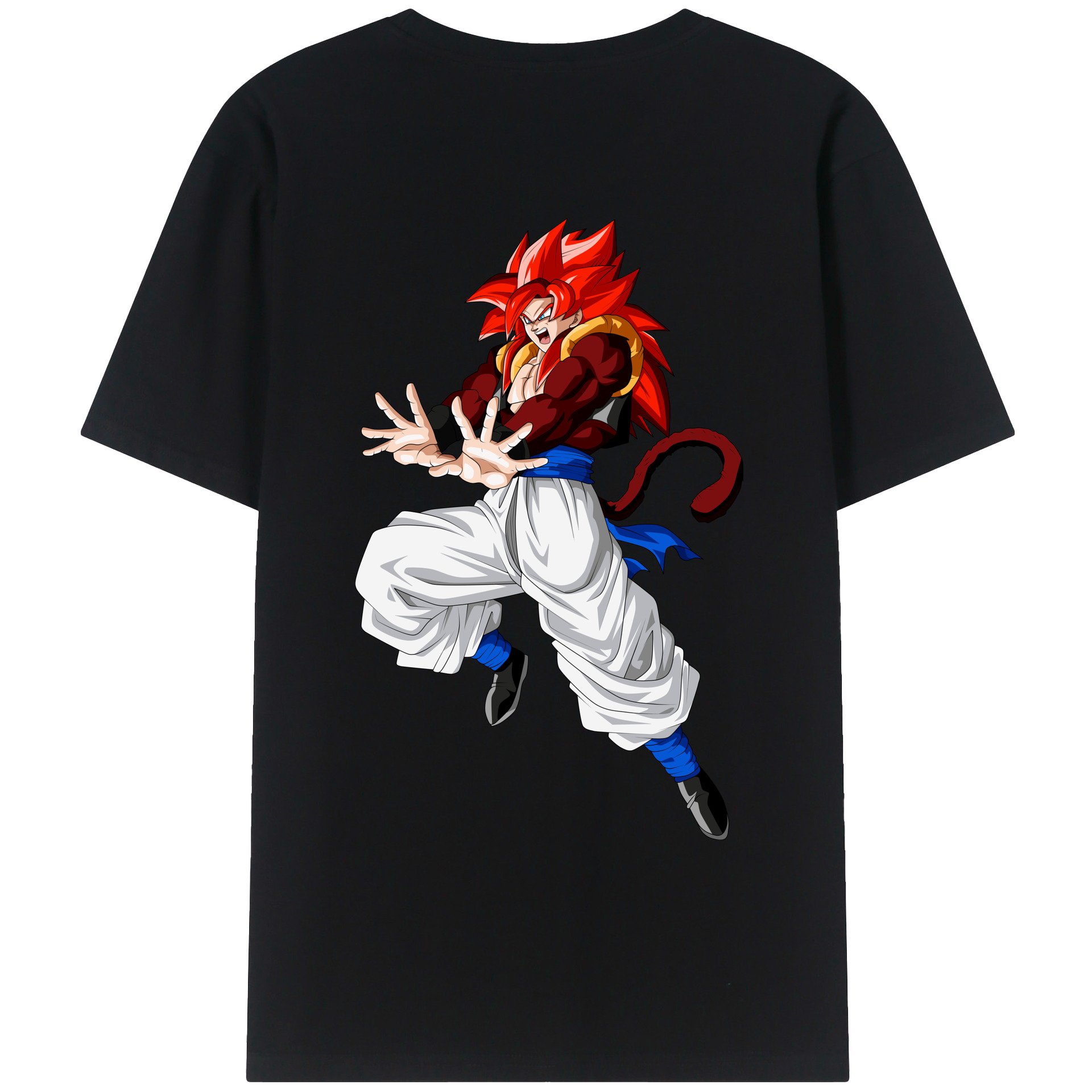 （画像用） ドラゴンボール 孫悟空（そん ごくう）Son Goku カカロット DRAGON BALL Kakarotto 綿100％ メンズ半袖Tシャツ（バックプリント） 通気性