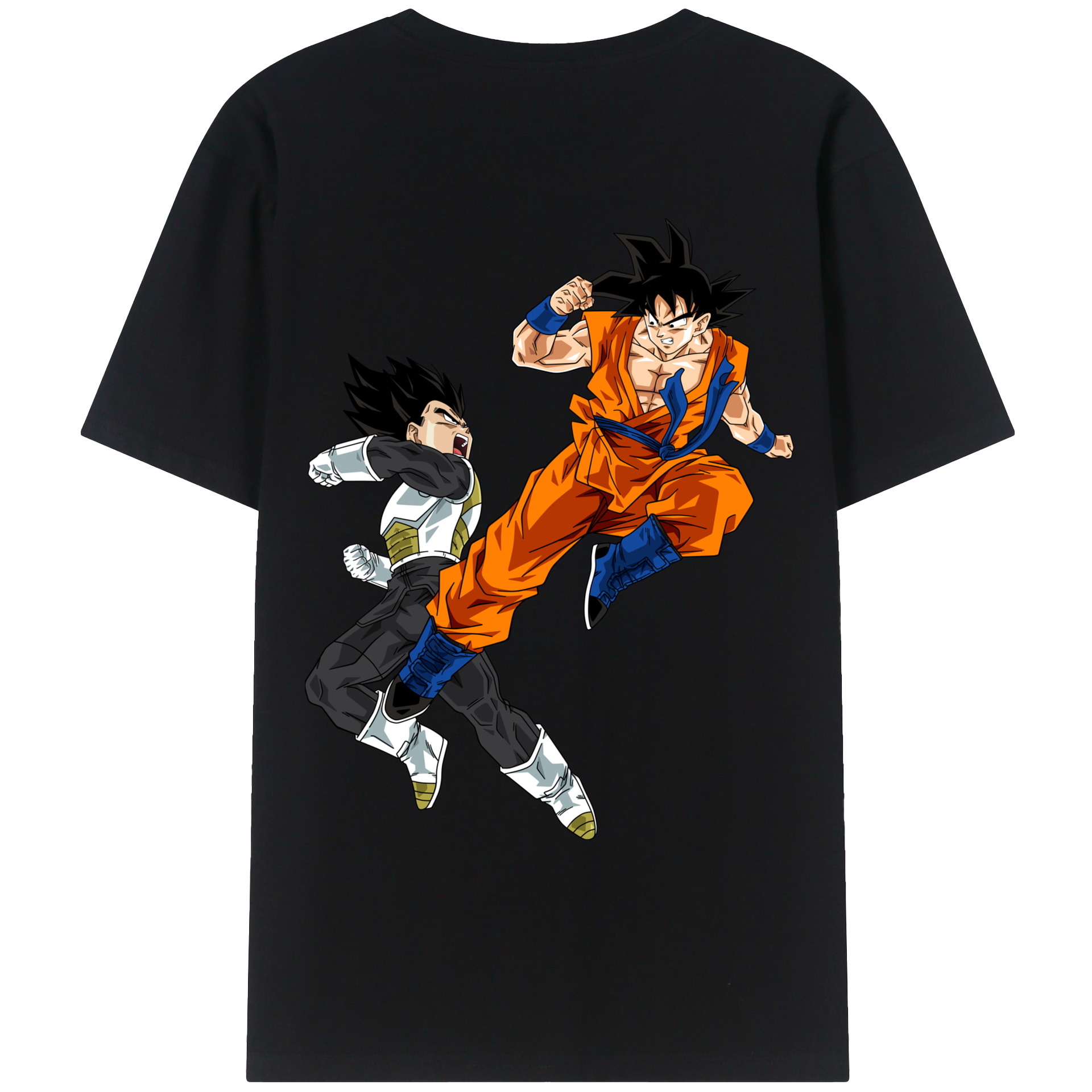 （画像用） ドラゴンボール 孫悟空（そん ごくう）Son Goku カカロット DRAGON BALL Kakarotto 綿100％ メンズ半袖Tシャツ（バックプリント） 通気性