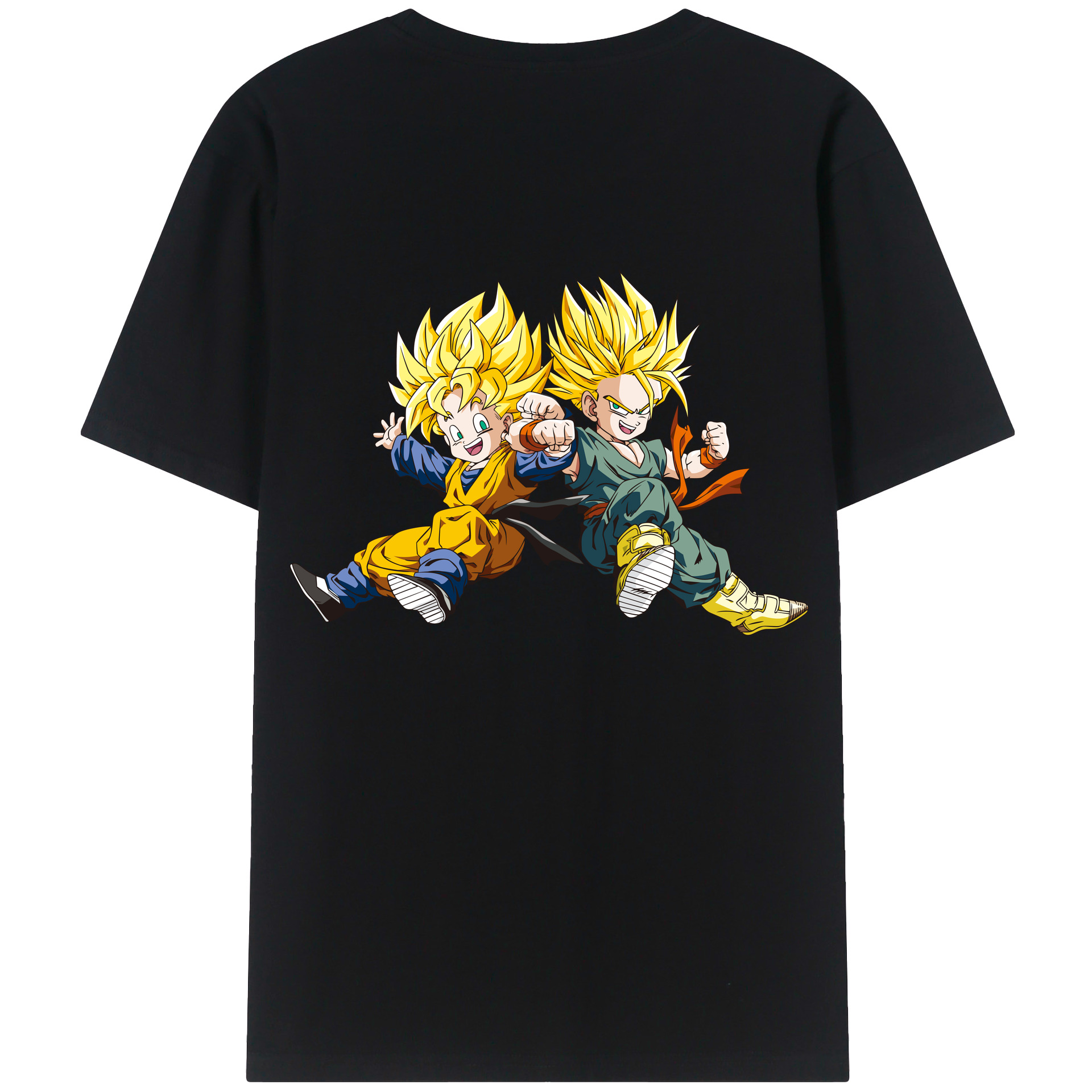 （画像用） ドラゴンボール 孫悟空（そん ごくう）Son Goku カカロット DRAGON BALL Kakarotto 綿100％ メンズ半袖Tシャツ（バックプリント） 通気性