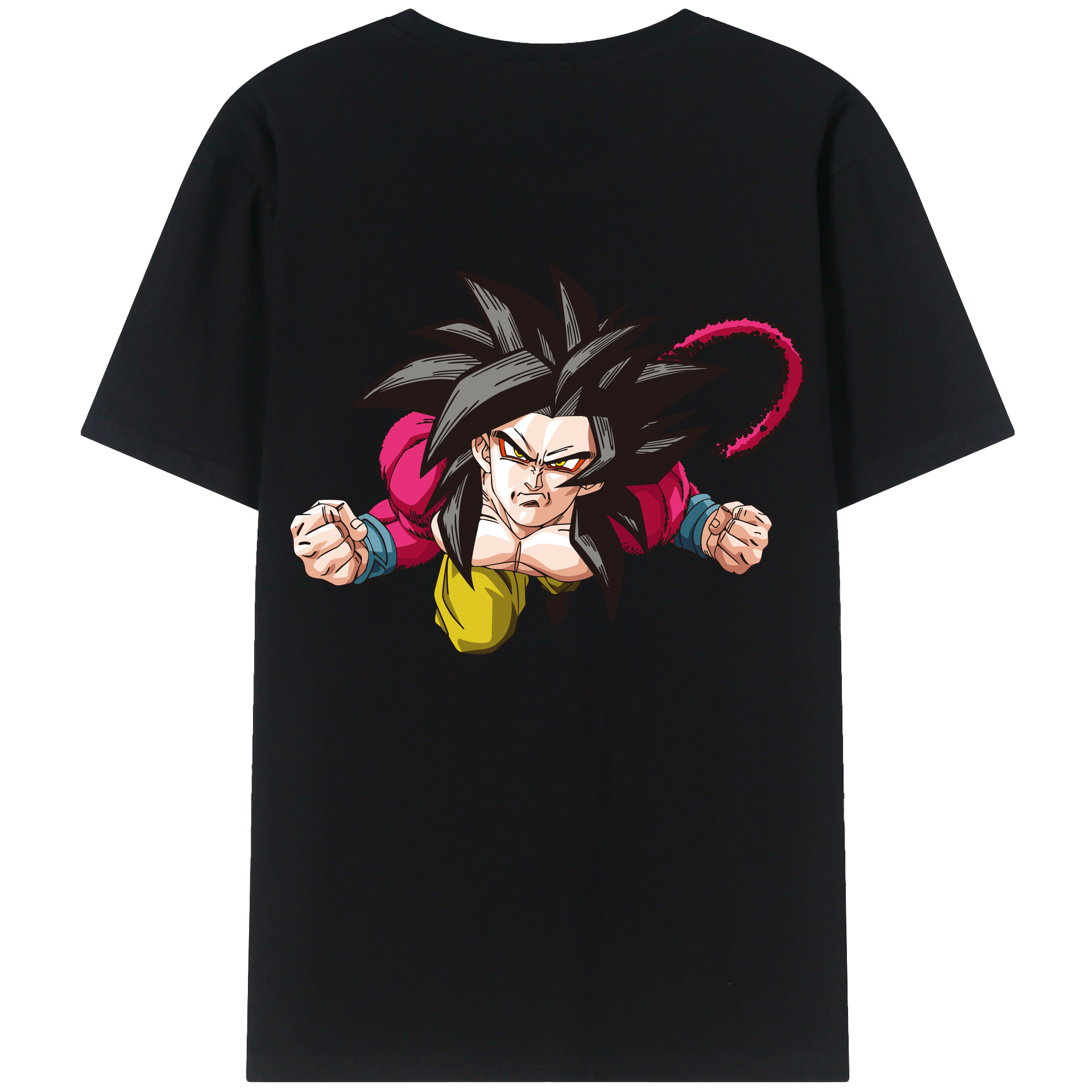 （画像用） ドラゴンボール 孫悟空（そん ごくう）Son Goku カカロット DRAGON BALL Kakarotto 綿100％ メンズ半袖Tシャツ（バックプリント） 通気性