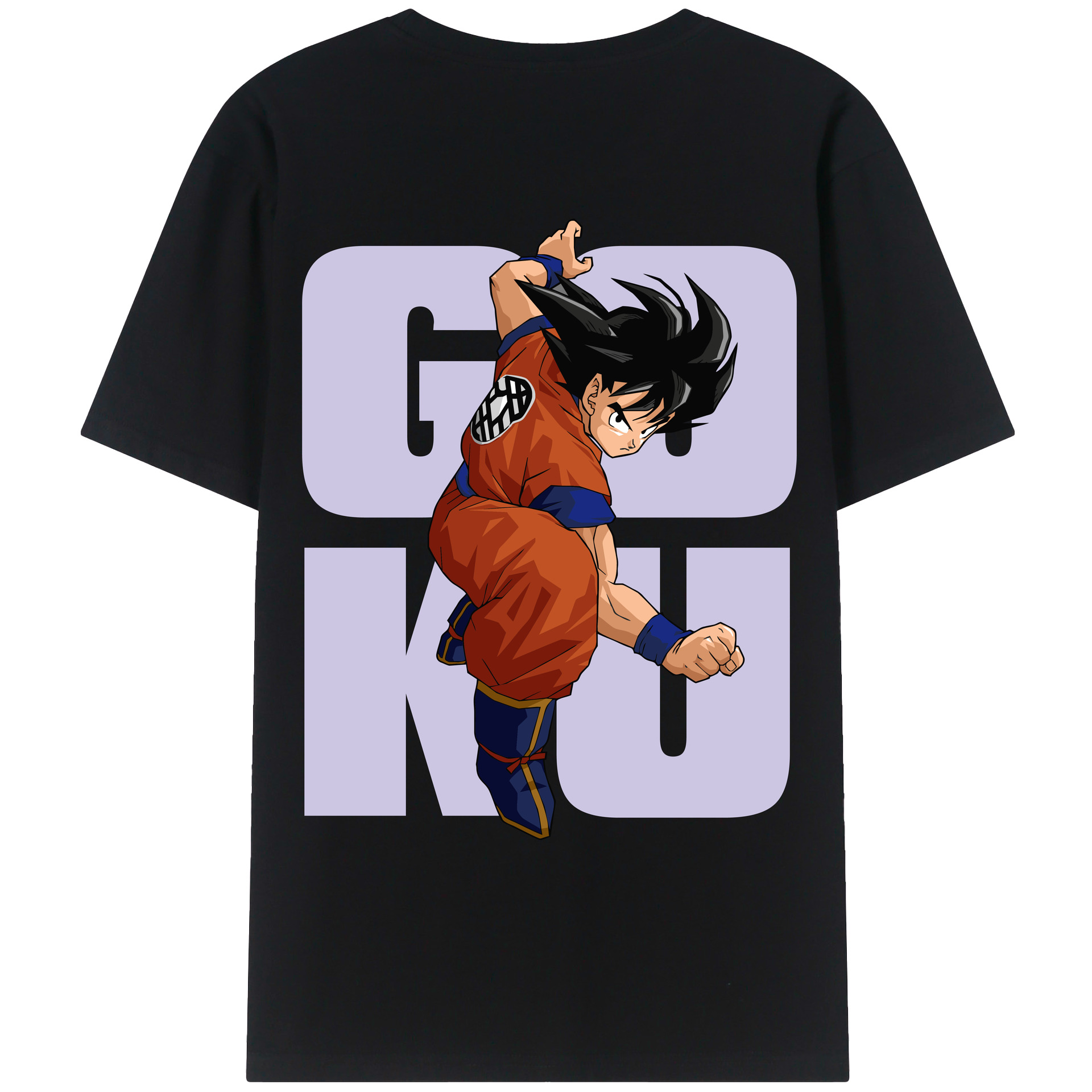 （画像用） ドラゴンボール 孫悟空（そん ごくう）Son Goku カカロット DRAGON BALL Kakarotto 綿100％ メンズ半袖Tシャツ（バックプリント） 通気性