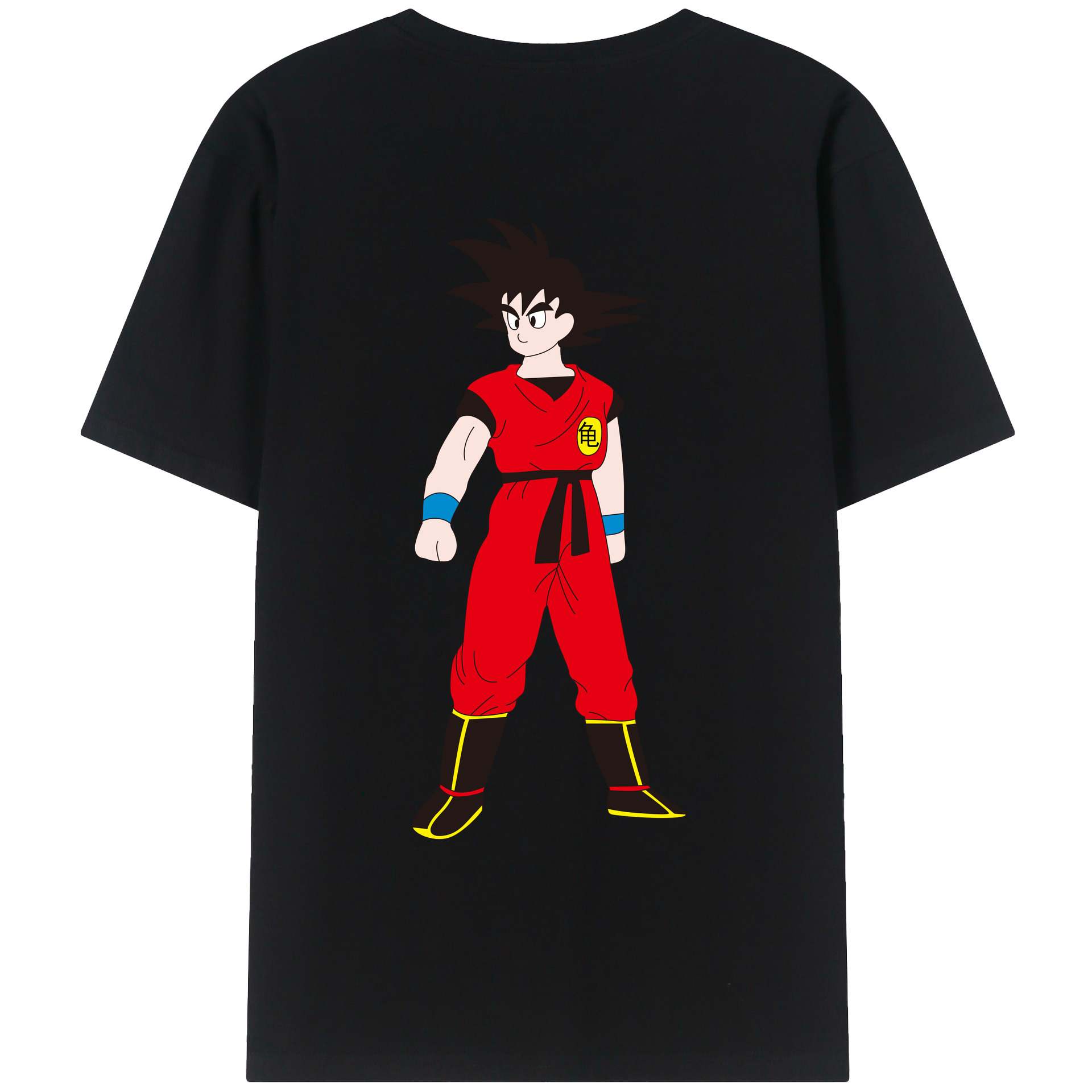 （画像用） ドラゴンボール 孫悟空（そん ごくう）Son Goku カカロット DRAGON BALL Kakarotto 綿100％ メンズ半袖Tシャツ（バックプリント） 通気性