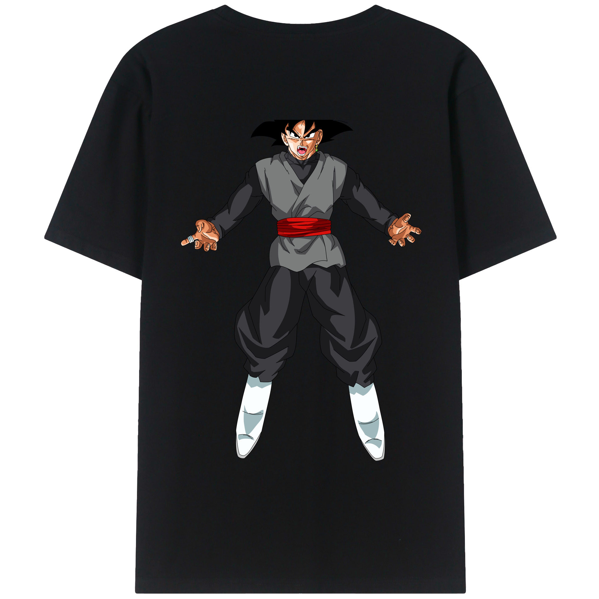 （画像用） ドラゴンボール ベジータ四世（Bejīta Yonsei）DRAGON BALL Vegeta IV 綿100％ メンズ半袖Tシャツ（バックプリント） 通気性