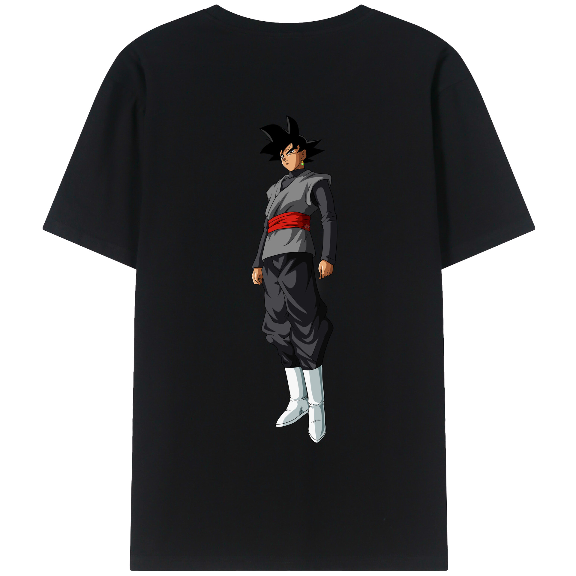 （画像用） ドラゴンボール ベジータ四世（Bejīta Yonsei）DRAGON BALL Vegeta IV 綿100％ メンズ半袖Tシャツ（バックプリント） 通気性
