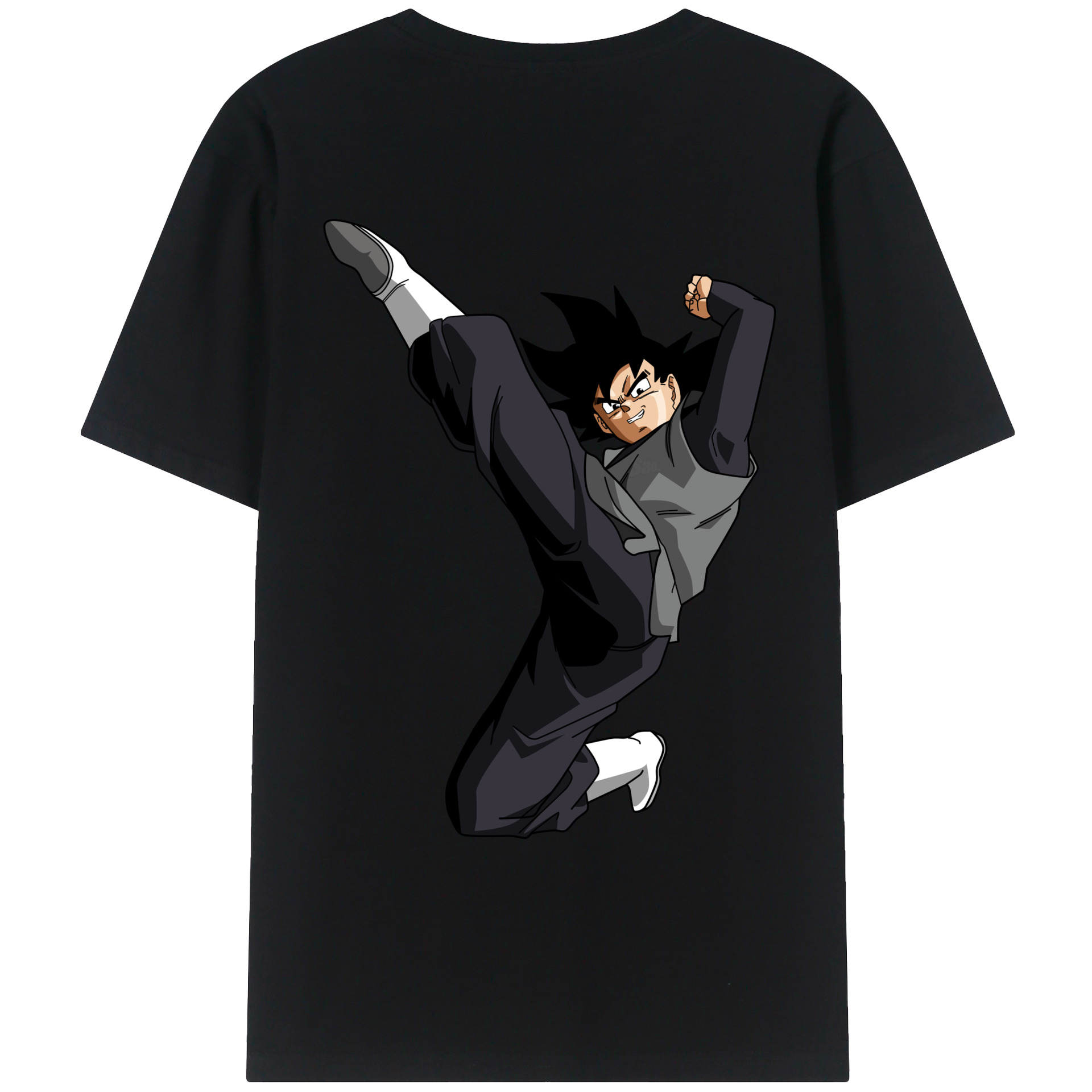 （画像用） ドラゴンボール ベジータ四世（Bejīta Yonsei）DRAGON BALL Vegeta IV 綿100％ メンズ半袖Tシャツ（バックプリント） 通気性