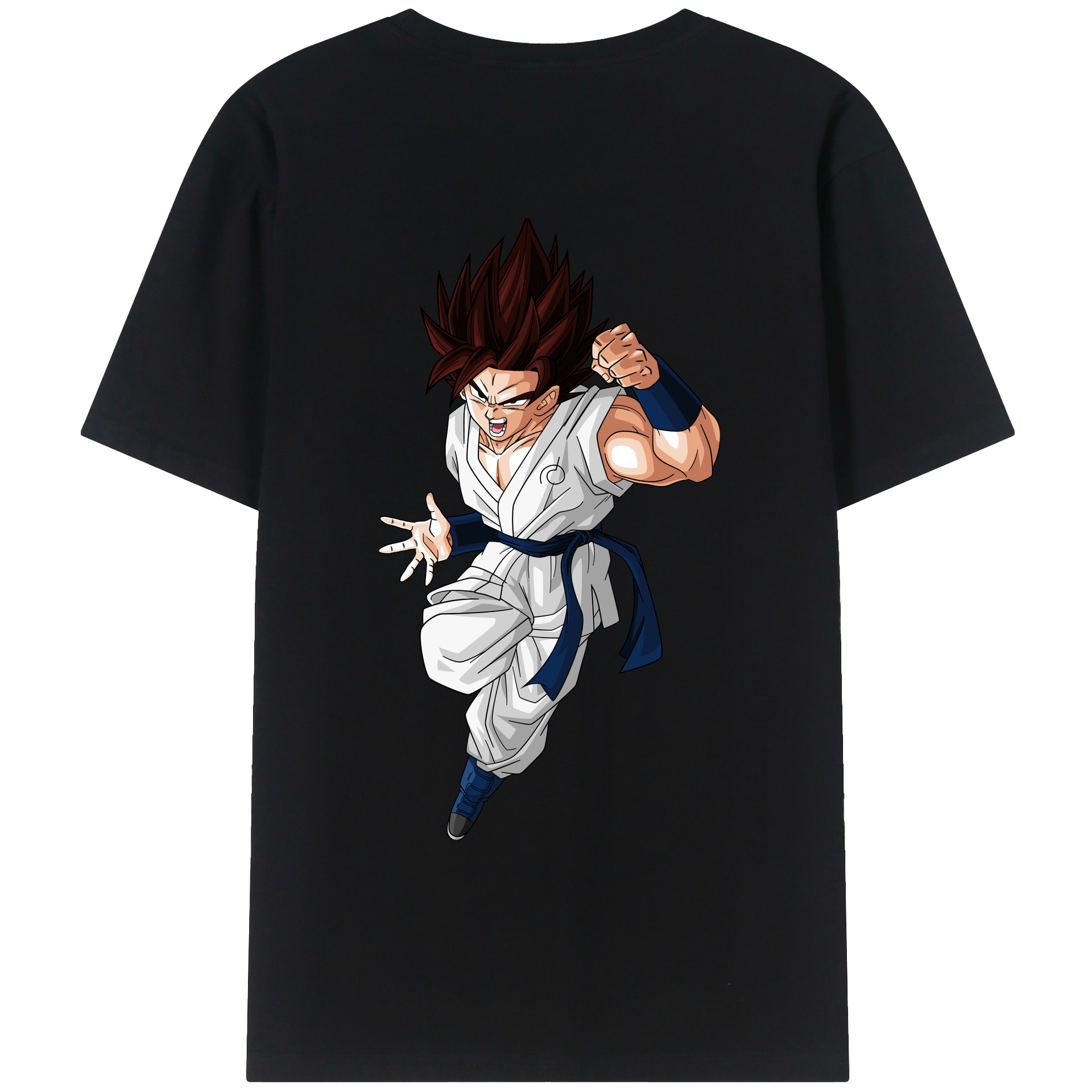 （画像用） ドラゴンボール 孫 悟飯（そんごはん）DRAGON BALL Son Gohan 綿100％ メンズ半袖Tシャツ（バックプリント） 通気性
