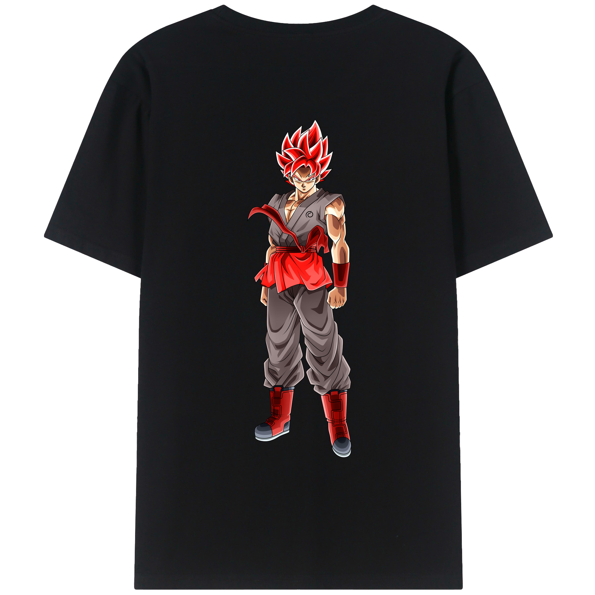 （画像用） ドラゴンボール 孫 悟飯（そんごはん）DRAGON BALL Son Gohan 綿100％ メンズ半袖Tシャツ（バックプリント） 通気性