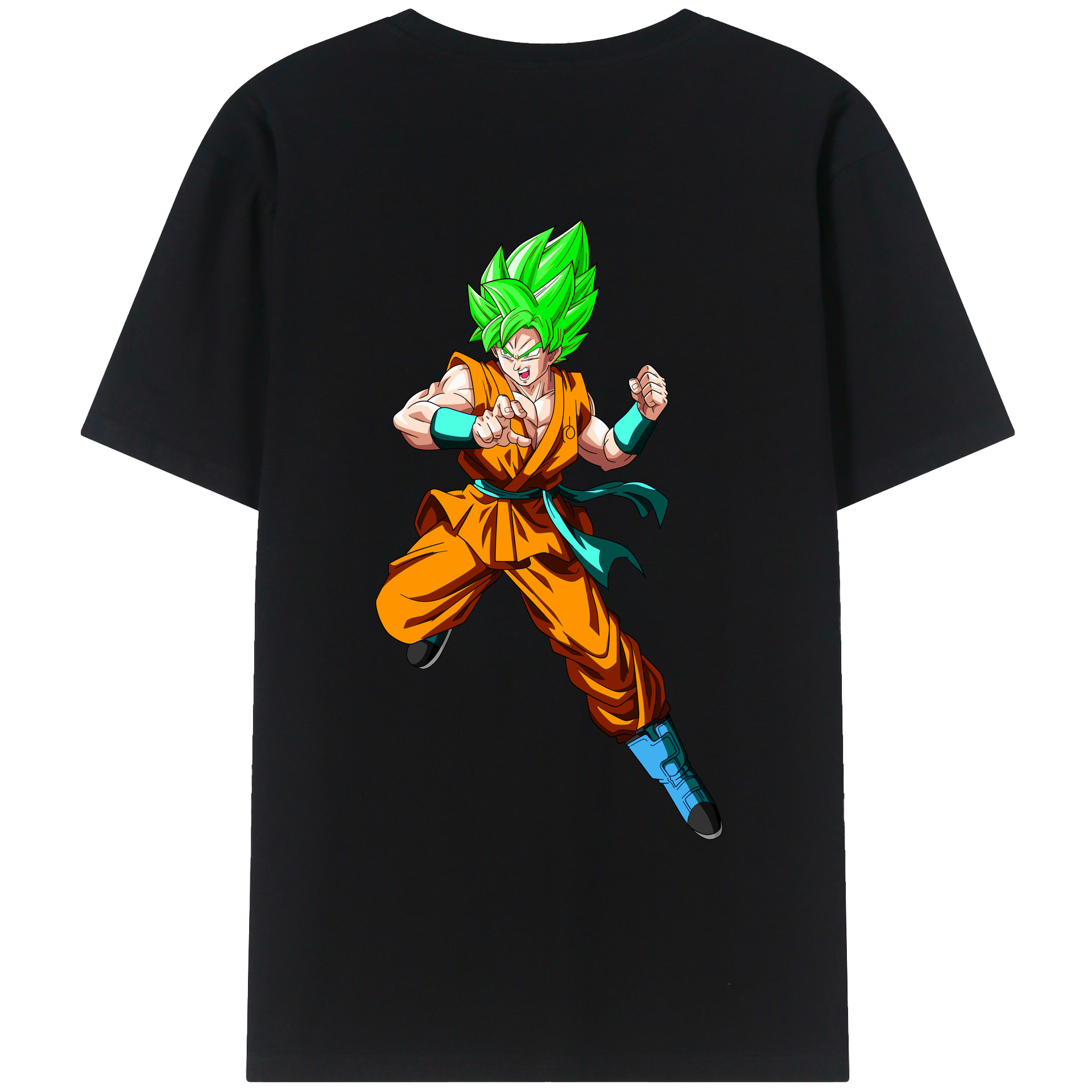 （画像用） ドラゴンボール 孫 悟飯（そんごはん）DRAGON BALL Son Gohan 綿100％ メンズ半袖Tシャツ（バックプリント） 通気性