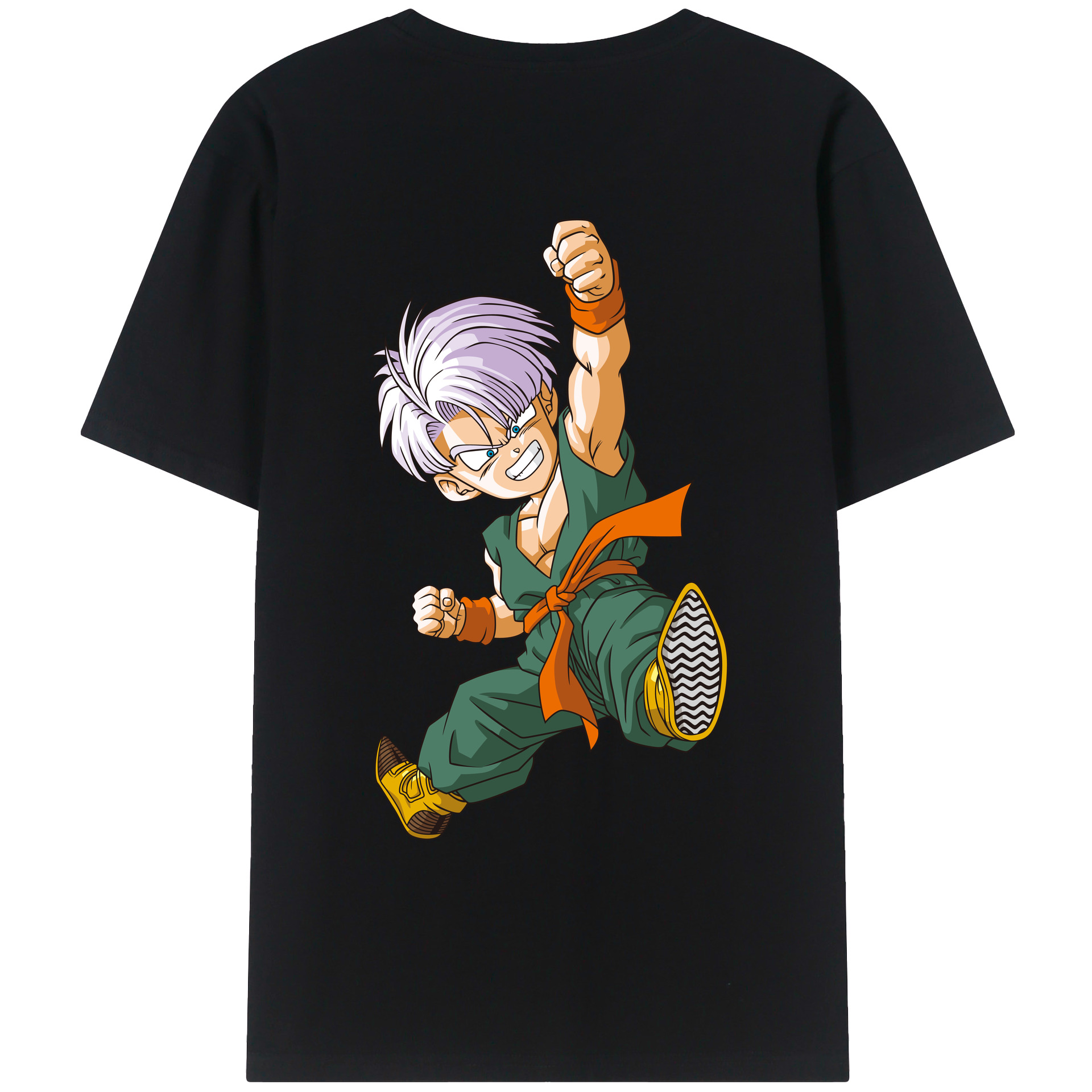 （画像用） ドラゴンボール トランクス（Torankusu）DRAGON BALL Trunks 綿100％ メンズ半袖Tシャツ（バックプリント） 通気性