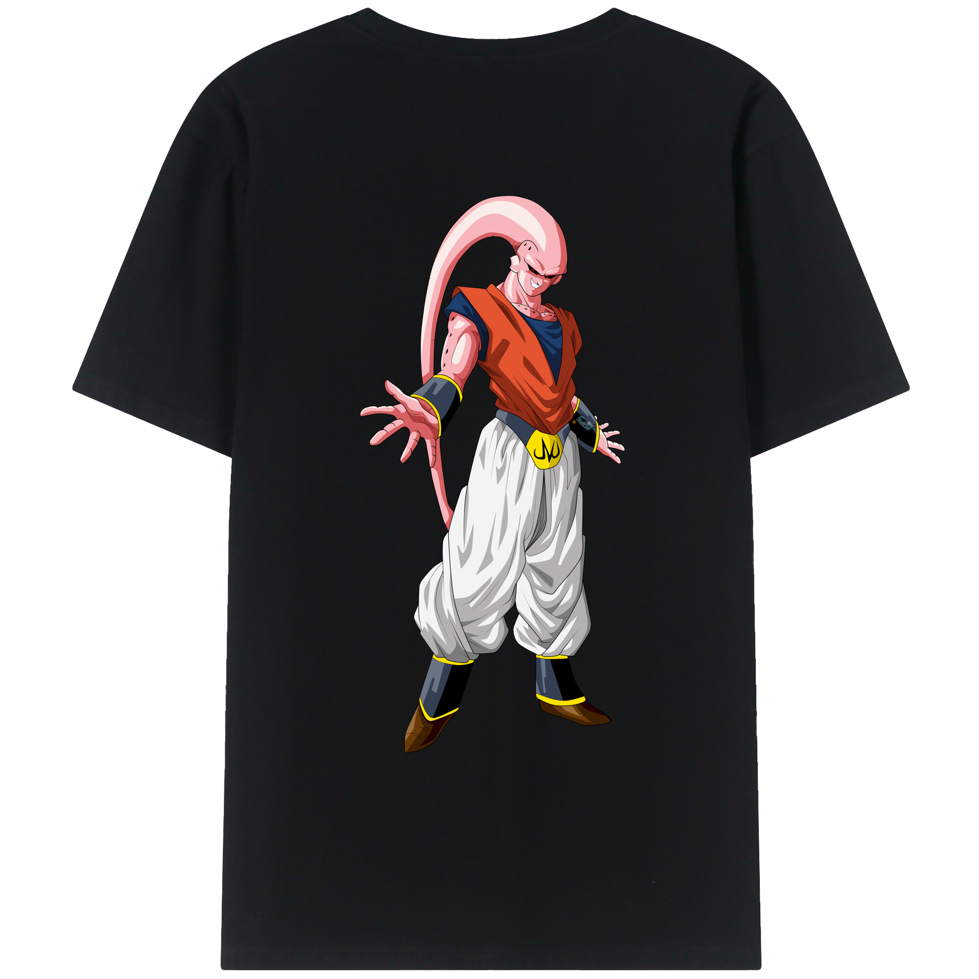 （画像用） ドラゴンボール 魔人ブウ DRAGON BALL Majin Buu 綿100％ メンズ半袖Tシャツ（バックプリント） 通気性