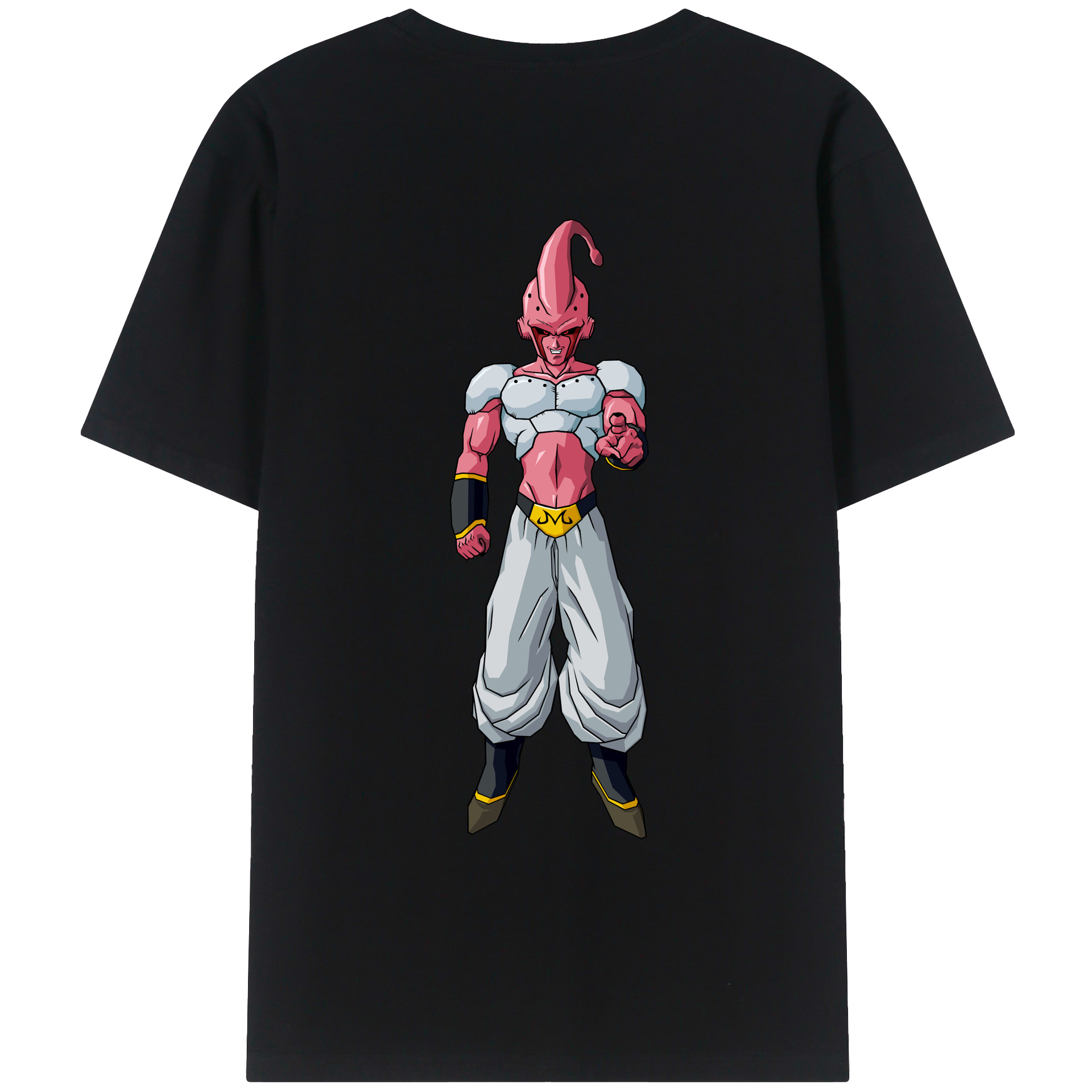 （画像用） ドラゴンボール 魔人ブウ DRAGON BALL Majin Buu 綿100％ メンズ半袖Tシャツ（バックプリント） 通気性