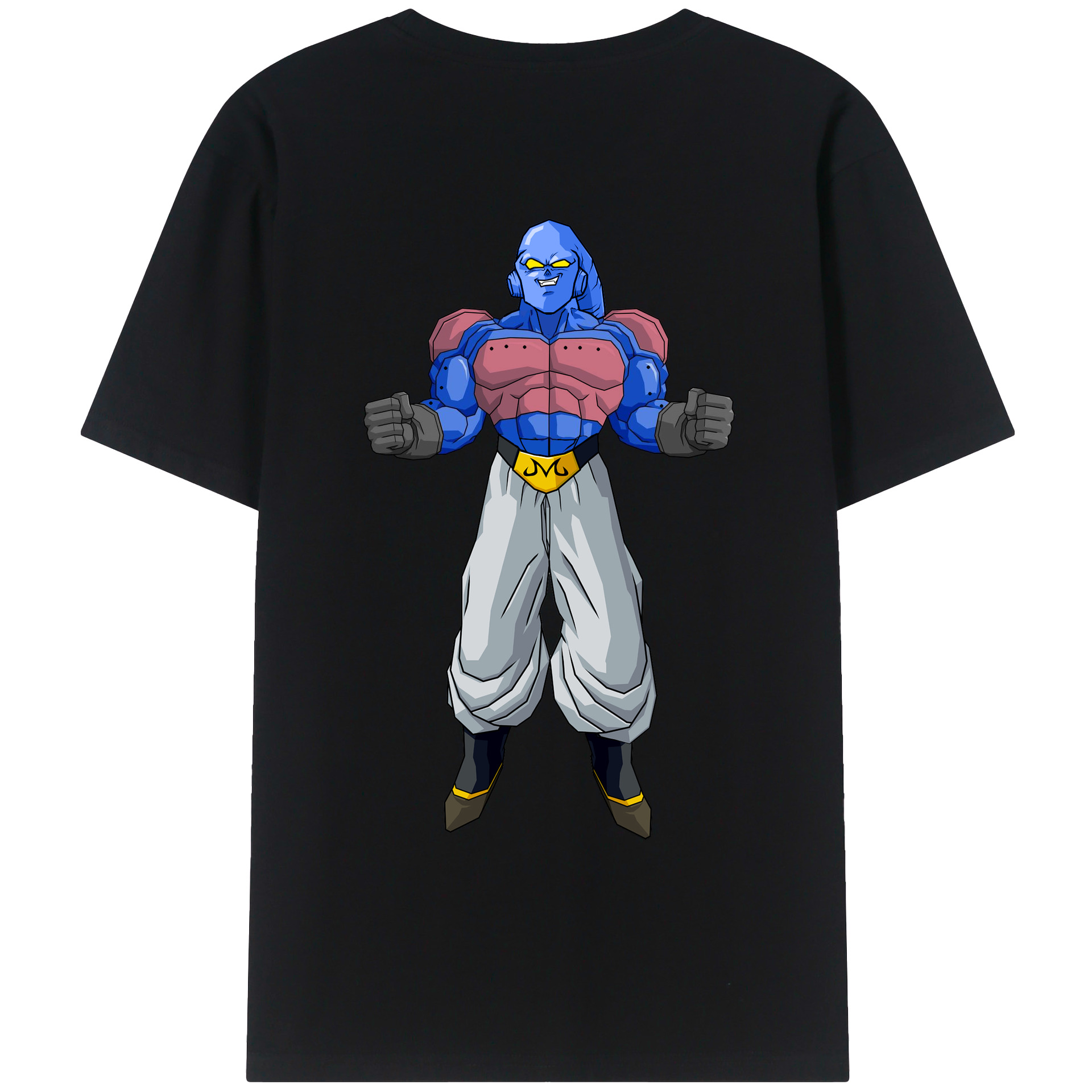 （画像用） ドラゴンボール 魔人ブウ DRAGON BALL Majin Buu 綿100％ メンズ半袖Tシャツ（バックプリント） 通気性