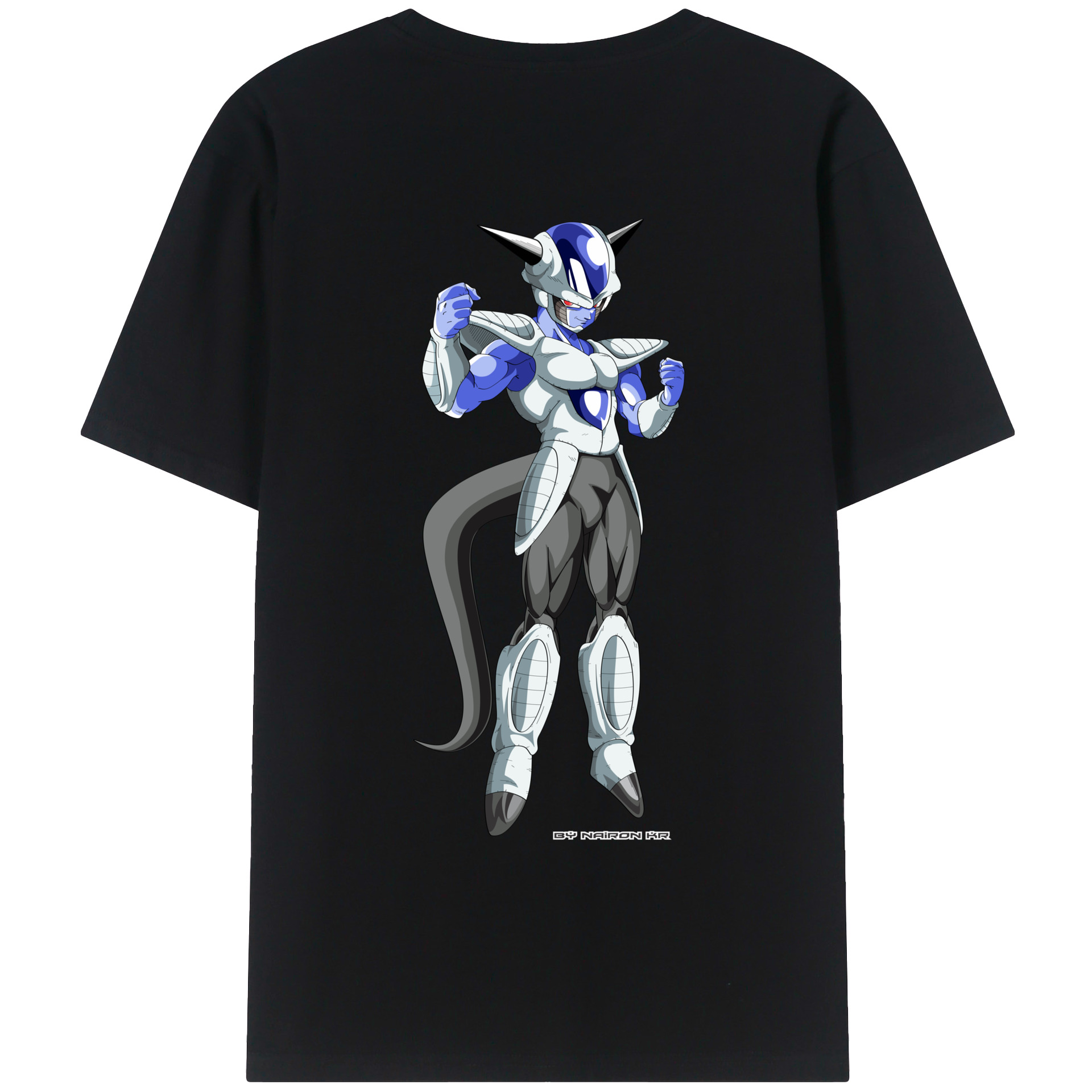 （画像用） ドラゴンボール フリーザ DRAGON BALL Frieza 綿100％ メンズ半袖Tシャツ（バックプリント） 通気性